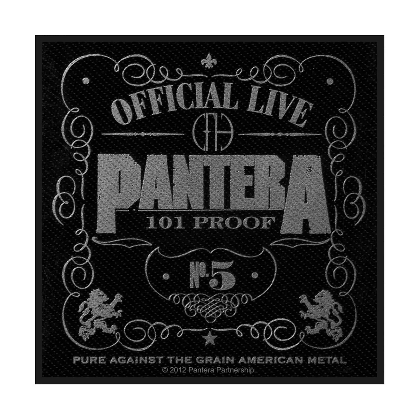 Pantera Sew-On Patch - Official Live 101% Proof (Packaged)