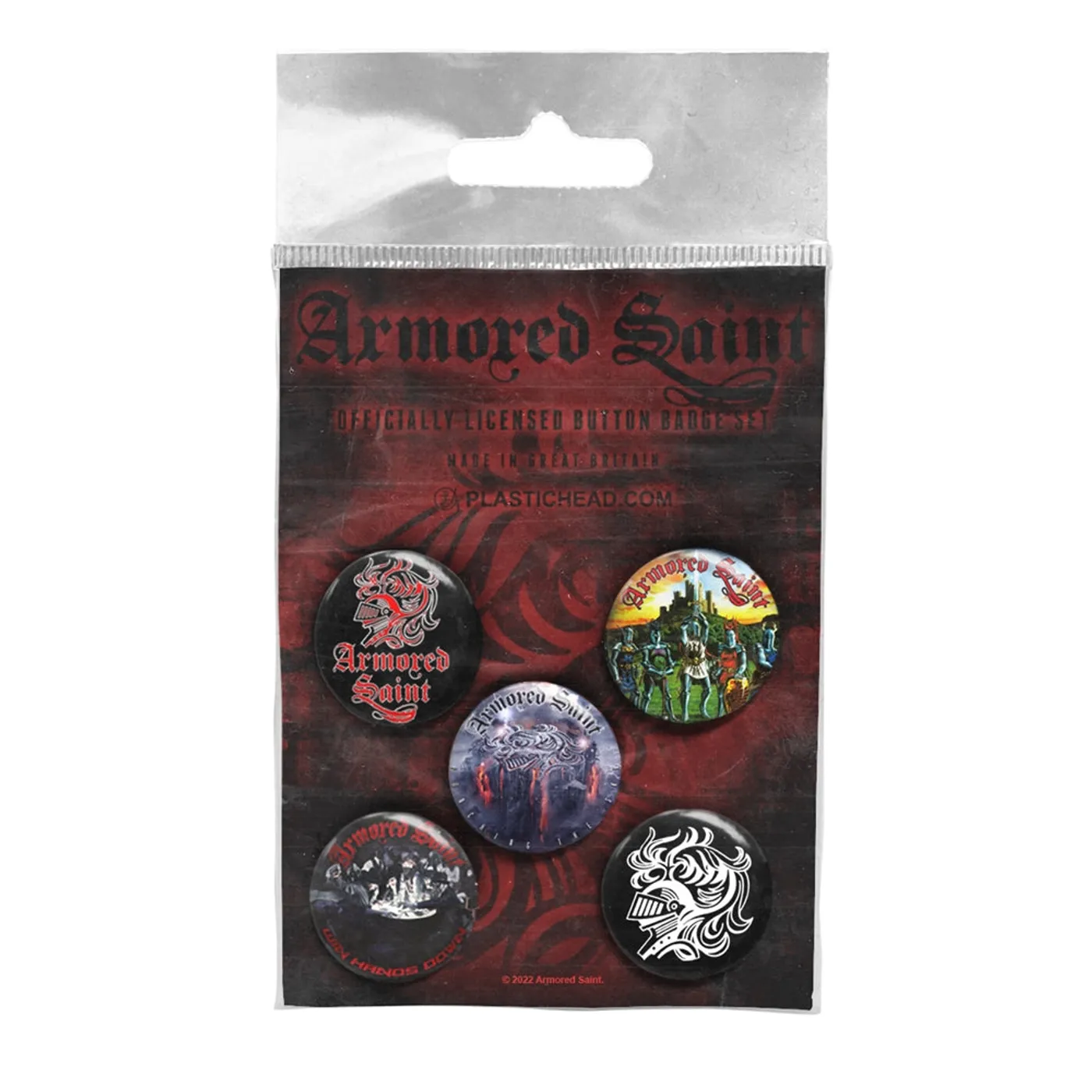 Armored Saint Badge Pack - Armored Saint Button Badge Set