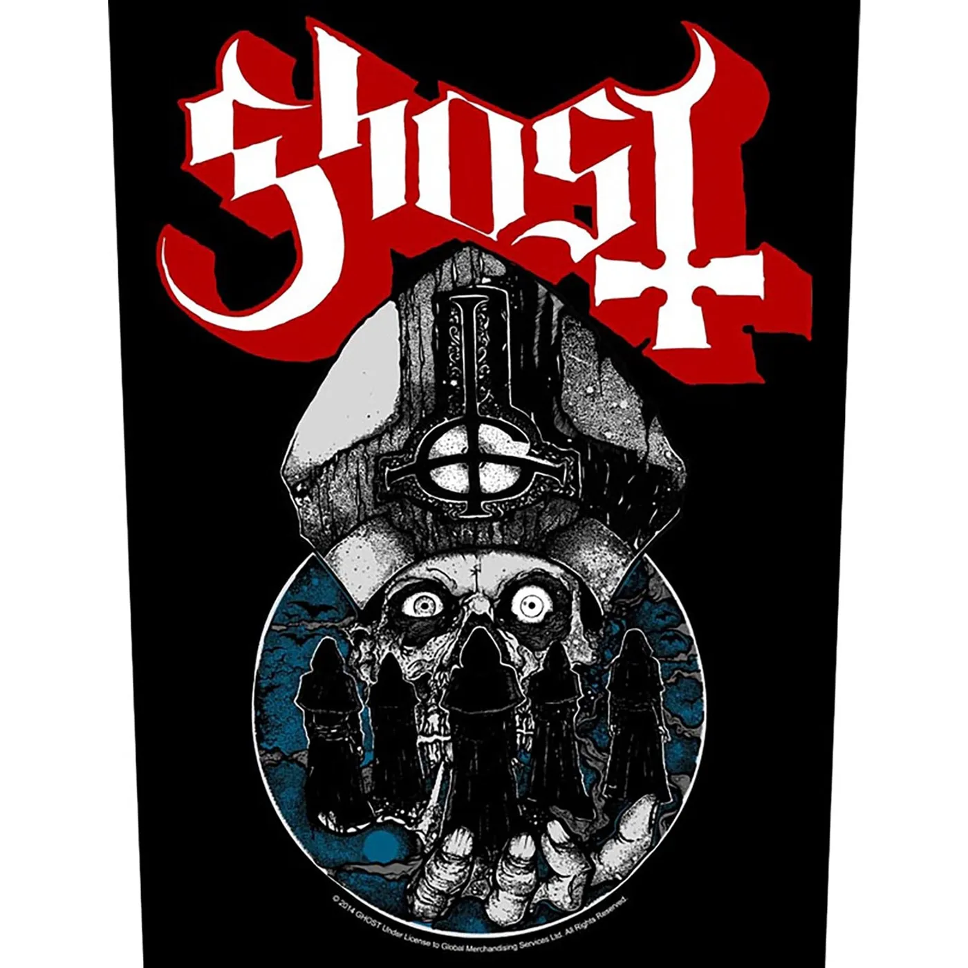 Ghost Back Patch - Papa Warriors (Backpatch)