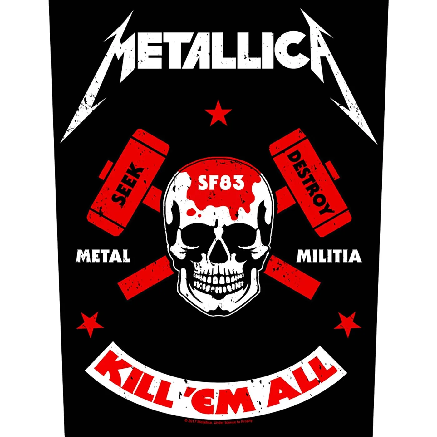 Metallica Back Patch - Metal Militia (Backpatch)