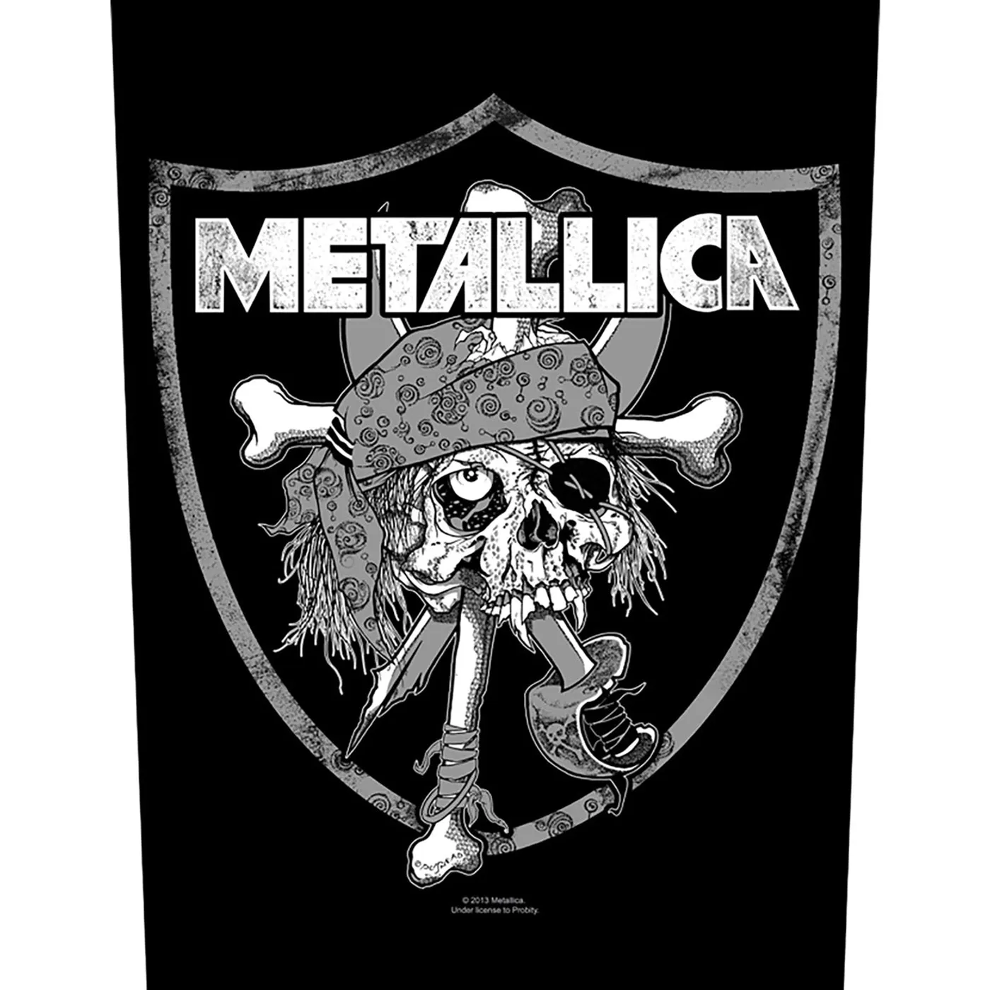Metallica Back Patch - Raiders Skull (Backpatch)
