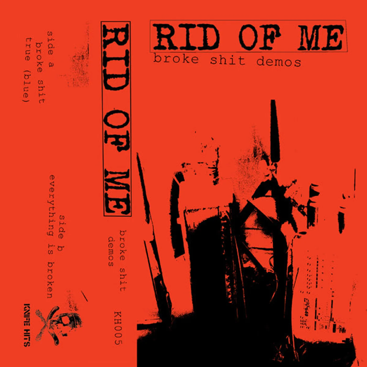 Rid Of Me Music Cassette - Broke Shit Demos