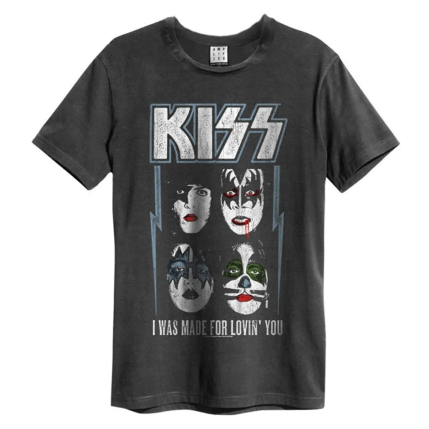 Kiss Vintage T Shirt - Amplified I Was Made For Loving You