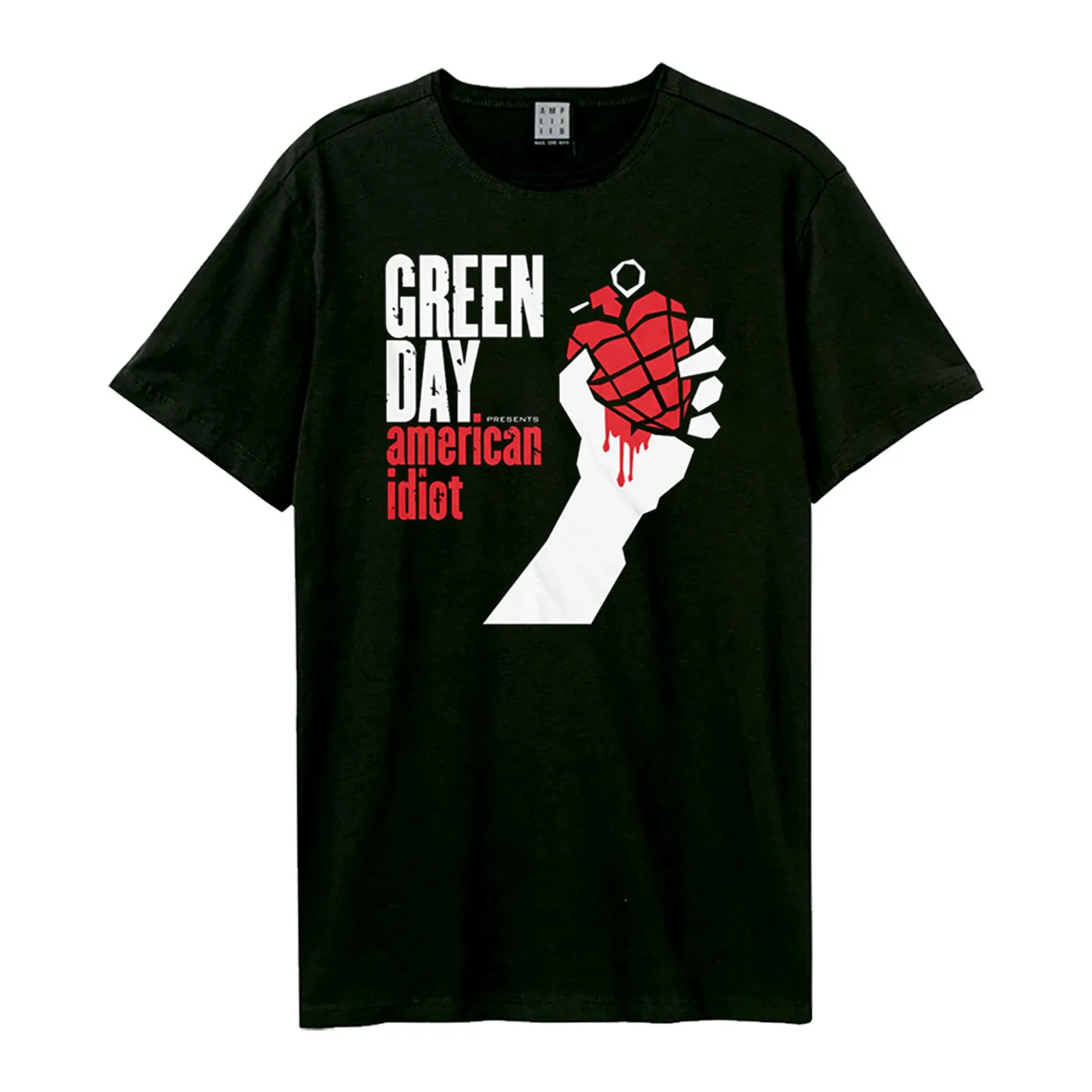 Green Day   T Shirt -  American Idiot Amplified Vintage