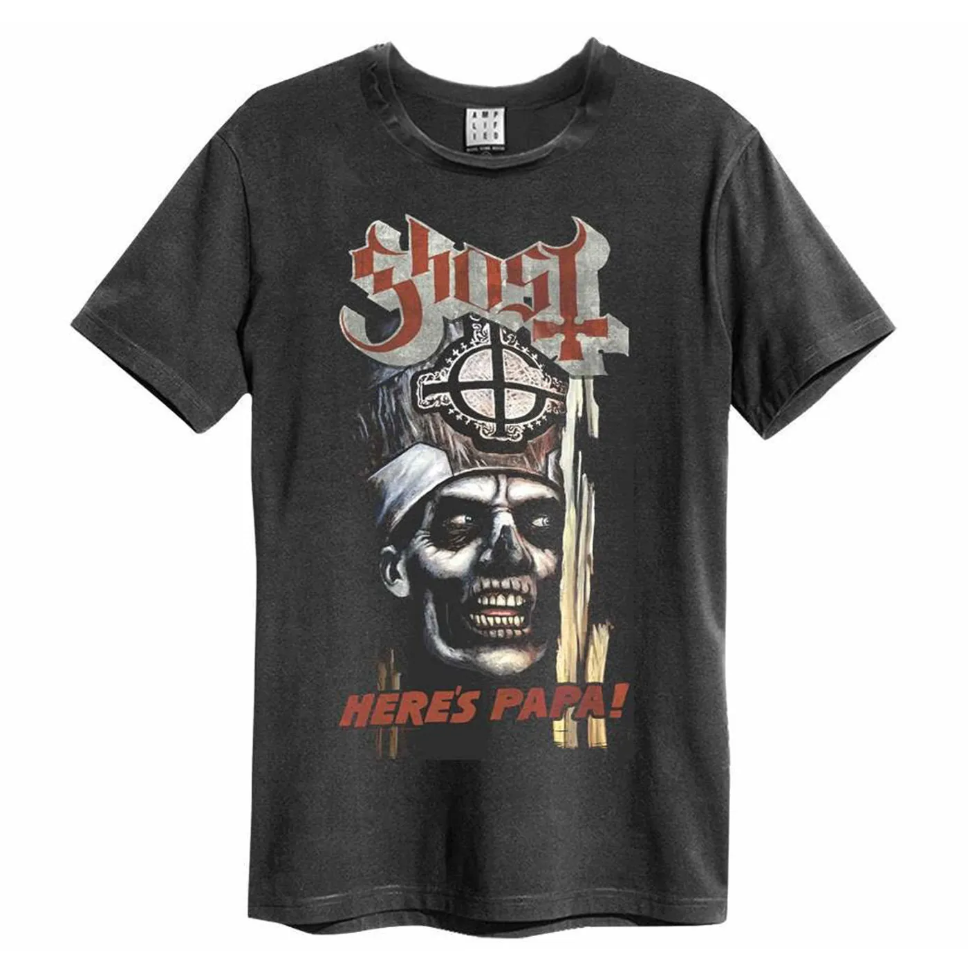 Ghost  T Shirt -  Here's Papa Amplified Vintage