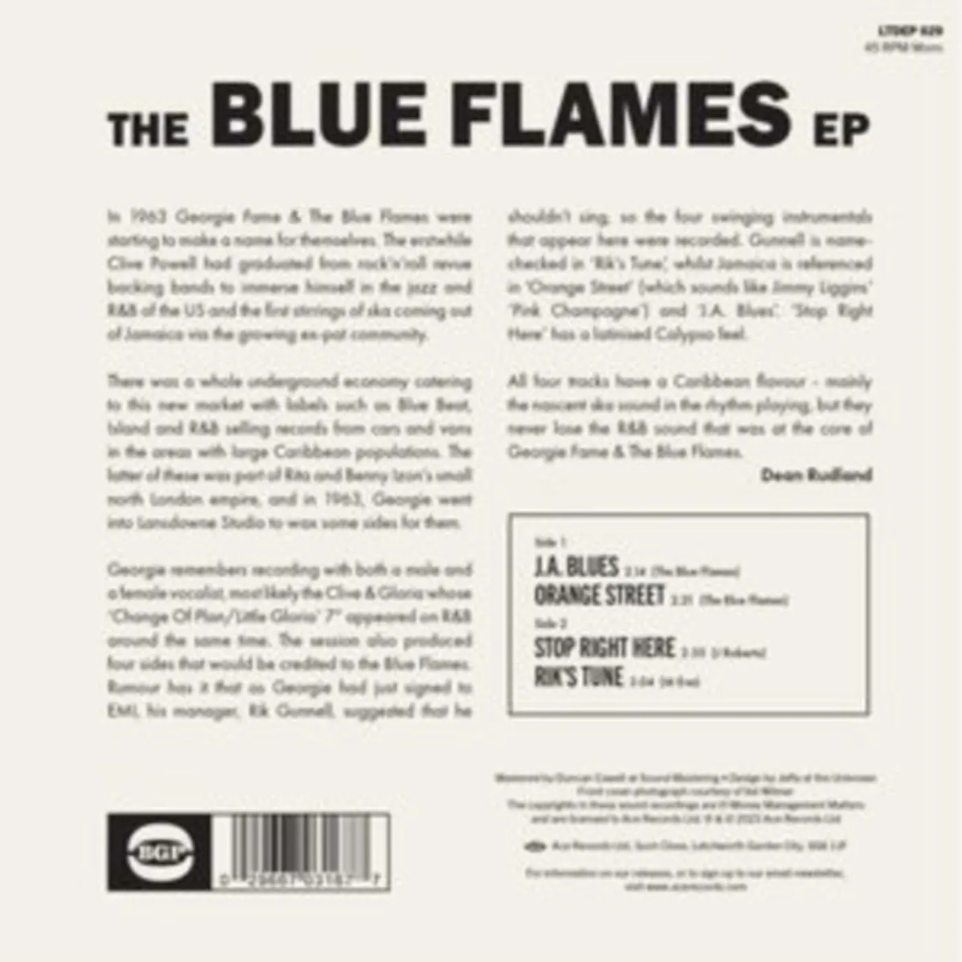 Blue Flames LP - The Blue Flames Ep (Vinyl)