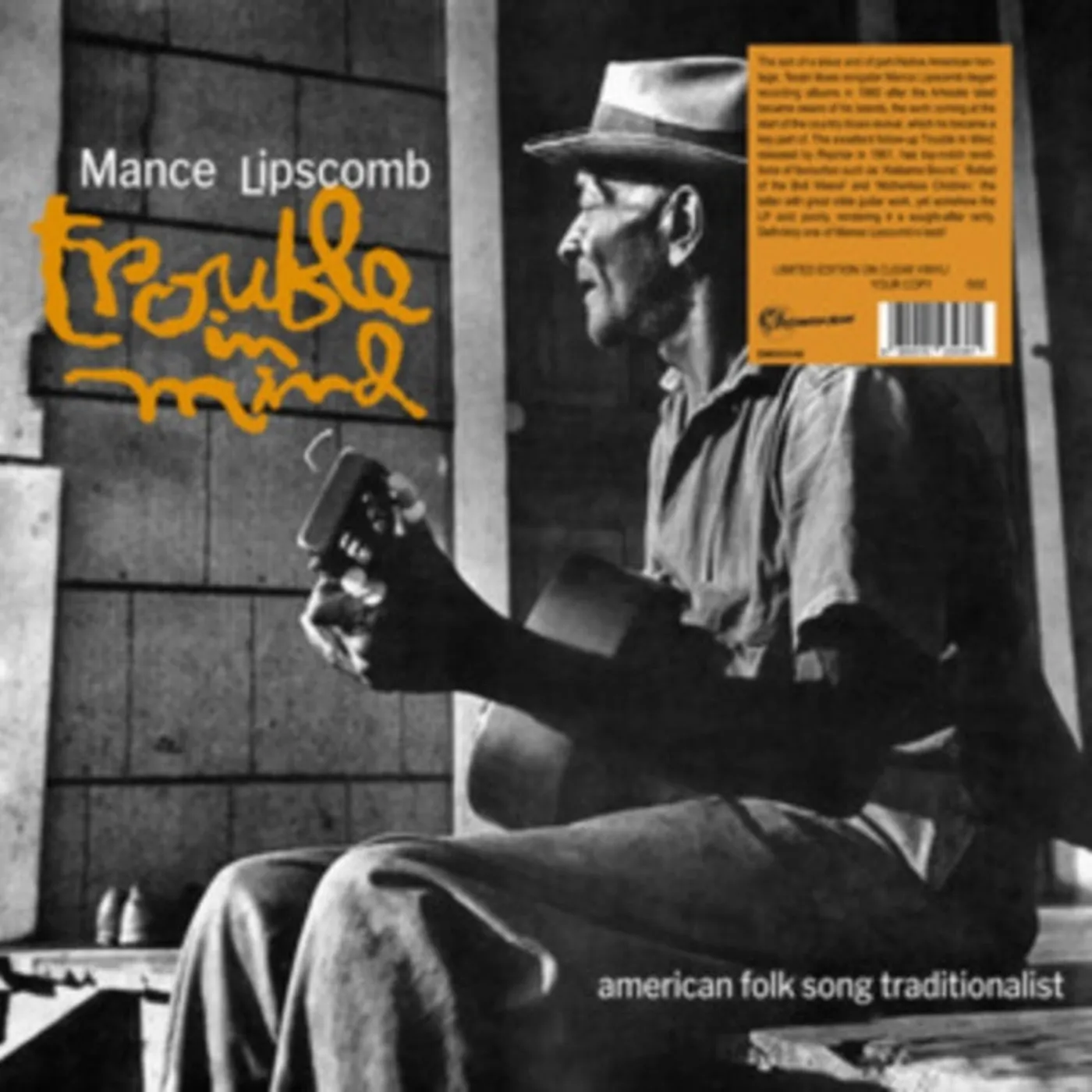 Mance Lipscomb LP - Trouble In Mind (Numbered Edition) (Clear Vinyl)