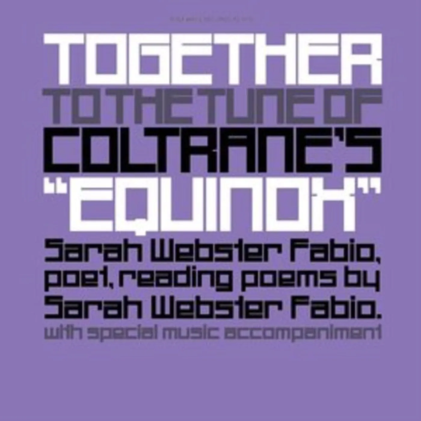 Sarah Webster Fabio LP - Together To The Tune Of Coltra (Vinyl)