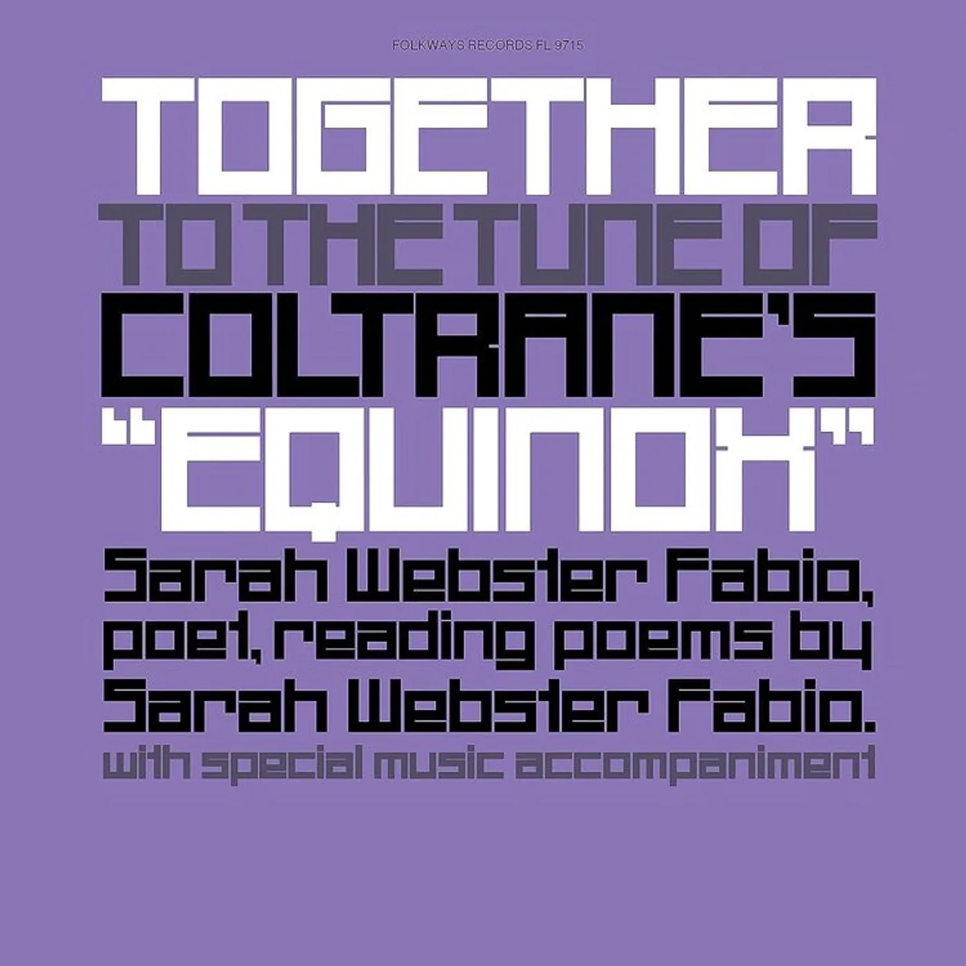 Sarah Webster Fabio LP - Together To The Tune Of Coltra (Vinyl)
