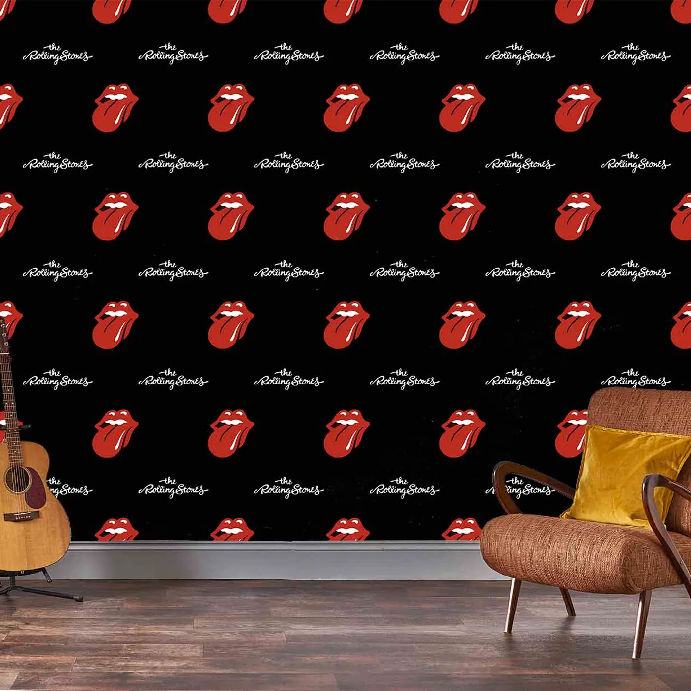 The Rolling Stones - Tongue Wallpaper Per 10m x 500mm Roll