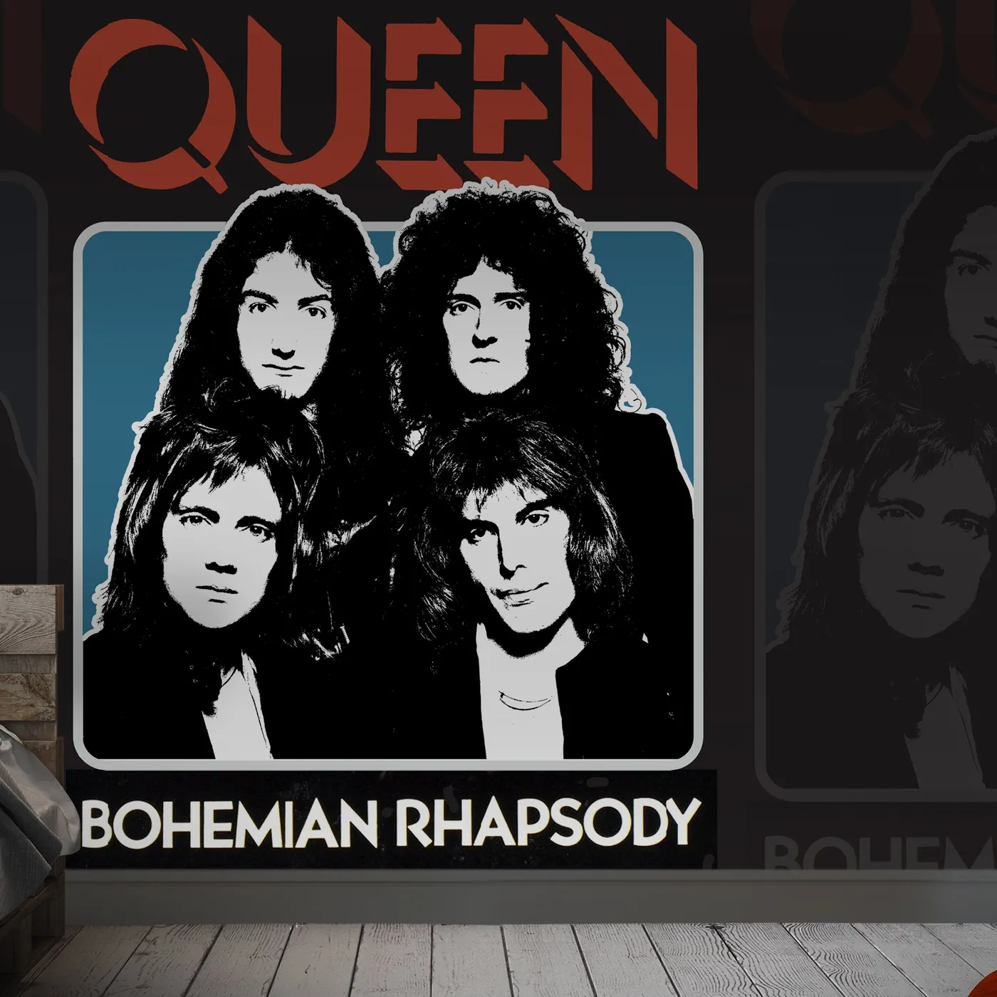 Rock Roll Queen Mural - Bohemian