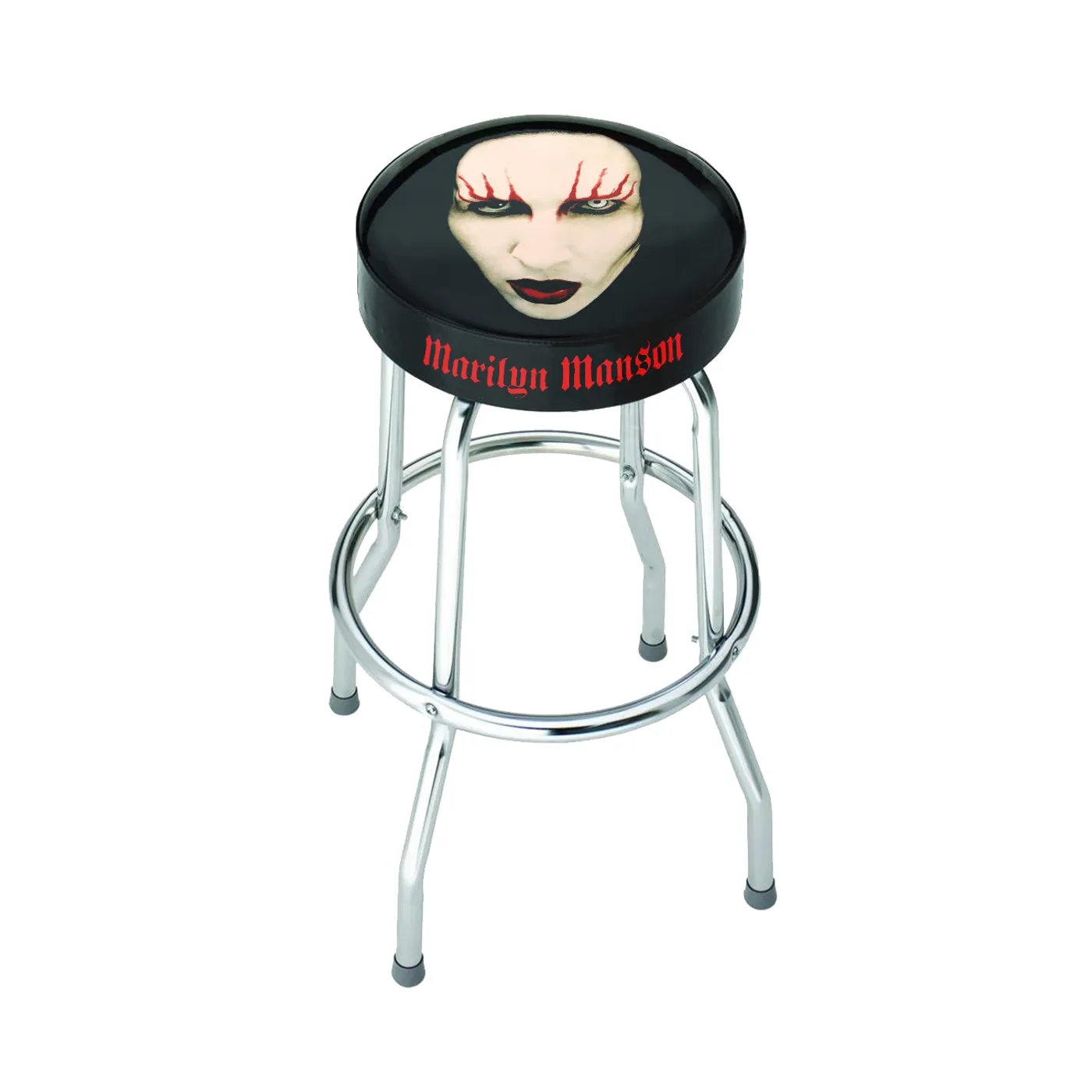 Rocksax Marilyn Manson Bar Stool - Red Lips