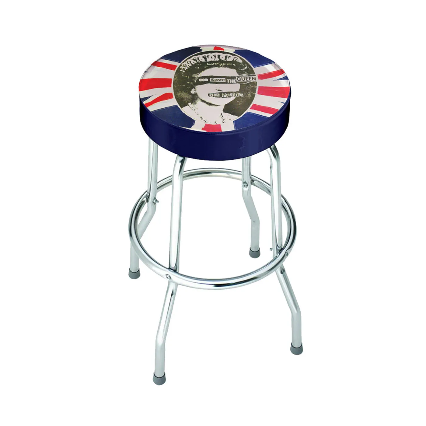 Rocksax Sex Pistols Bar Stool - God Save The Queen