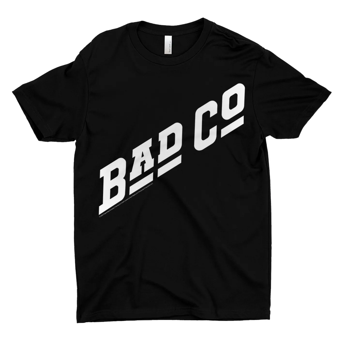 Bad Company T-Shirt | Classic Bad Company Logo White Bad Company Shirt