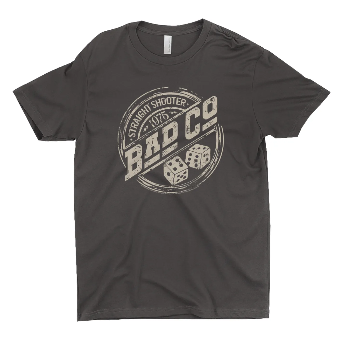 Bad Company T-Shirt | Straight Shooter 1975 Distressed Logo Bad Company Shirt