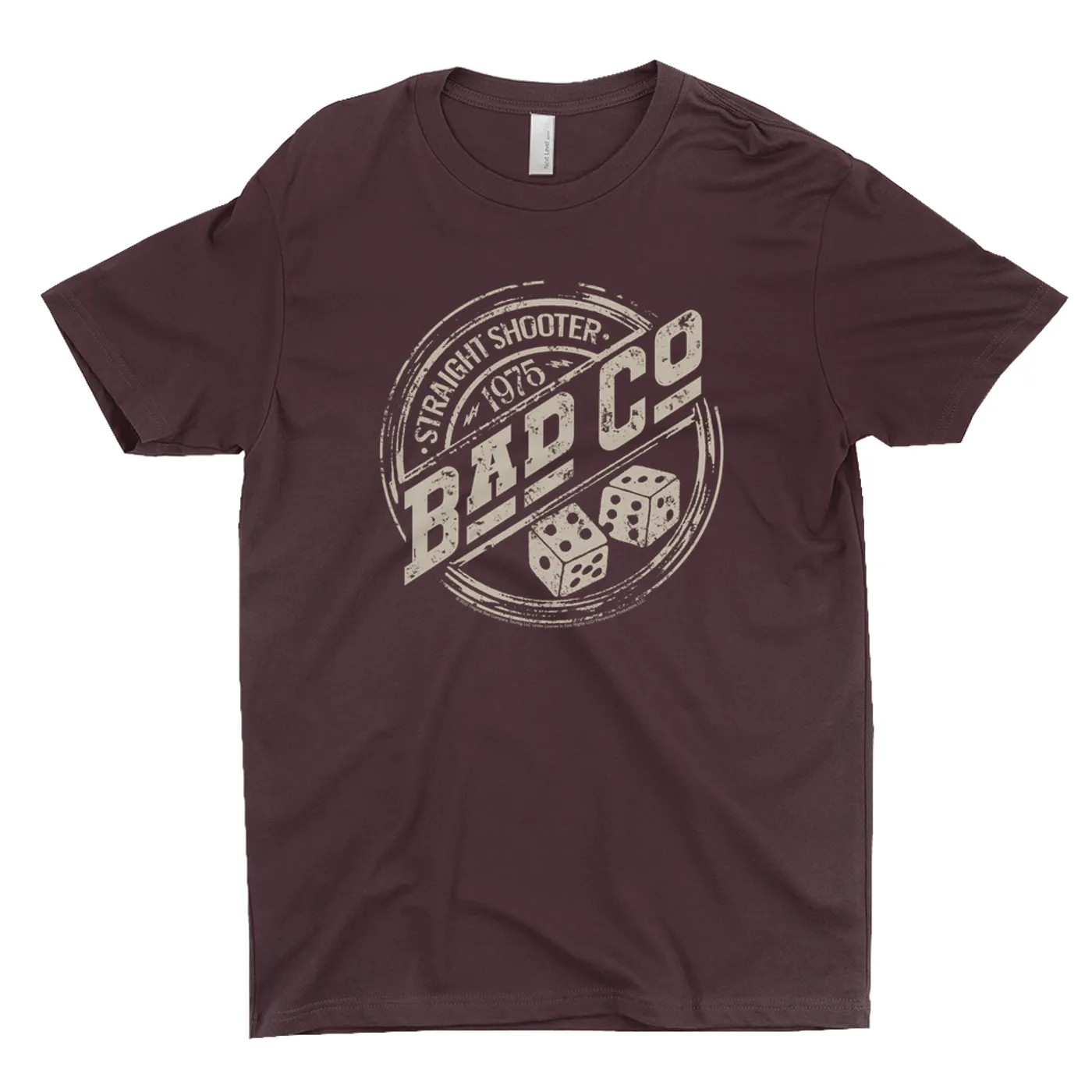 Bad Company T-Shirt | Straight Shooter 1975 Distressed Logo Bad Company Shirt