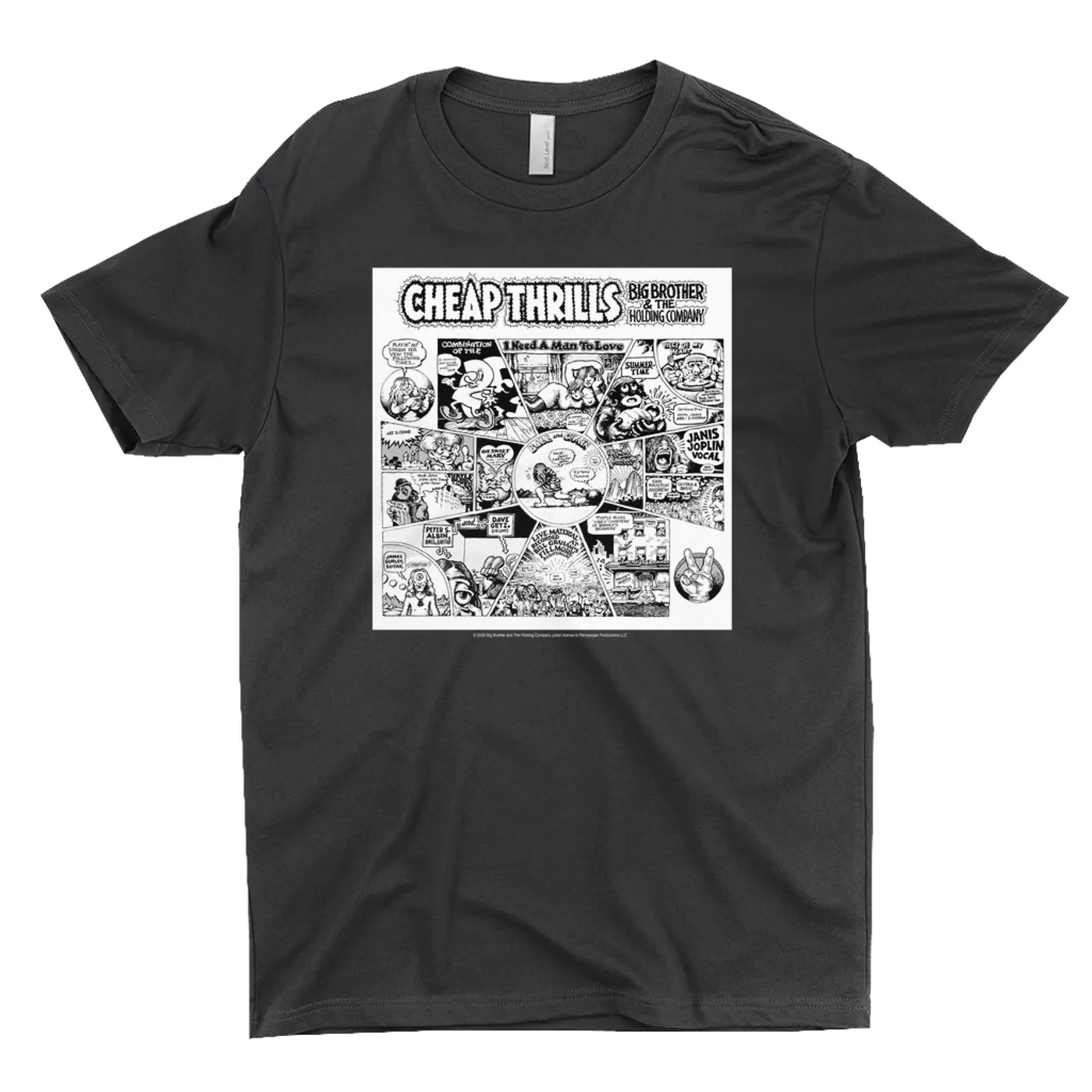 Big Brother & The Holding Company T-Shirt | Black and White Cheap Thrills Big Brother and The Holding Company Shirt