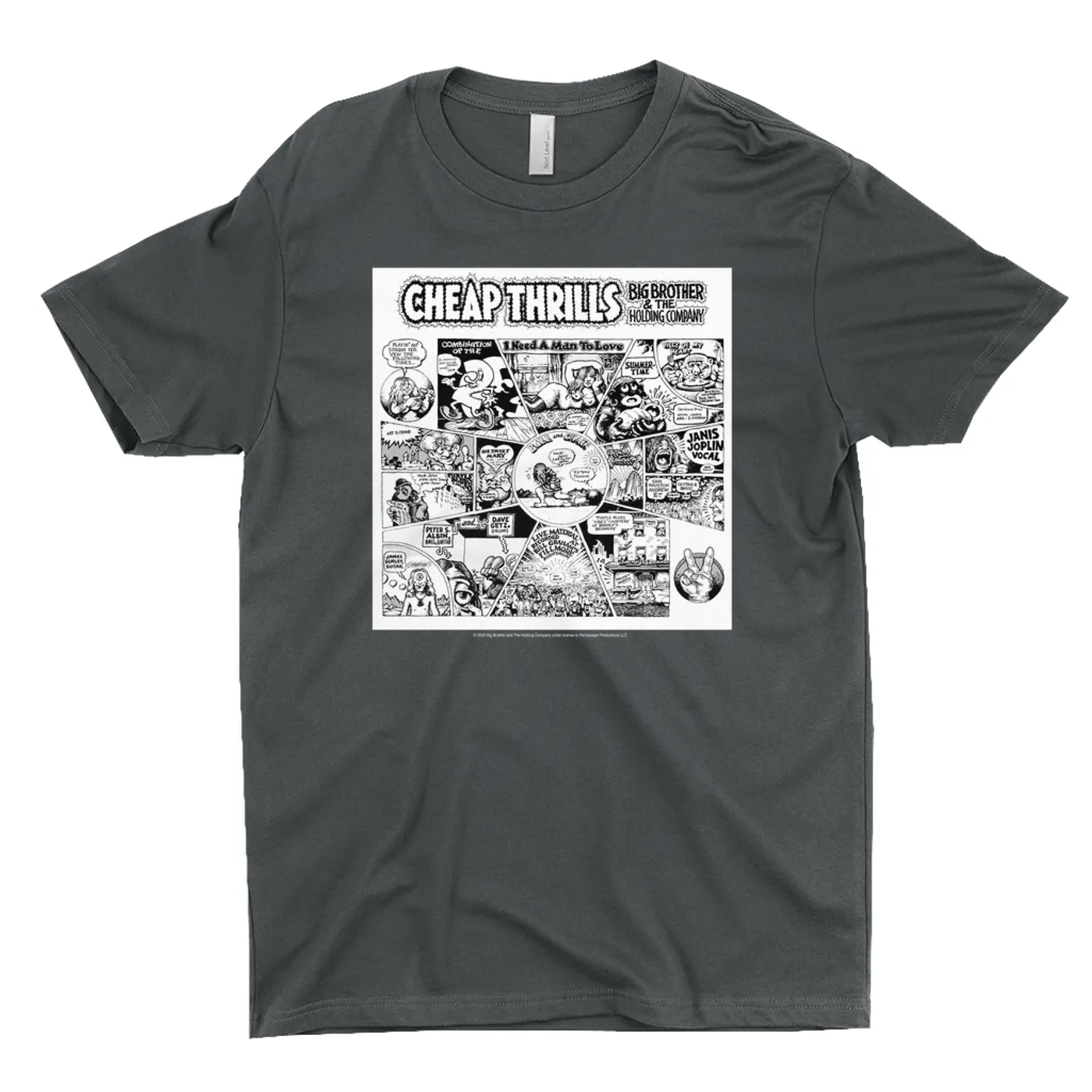 Big Brother & The Holding Company T-Shirt | Black and White Cheap Thrills Big Brother and The Holding Company Shirt