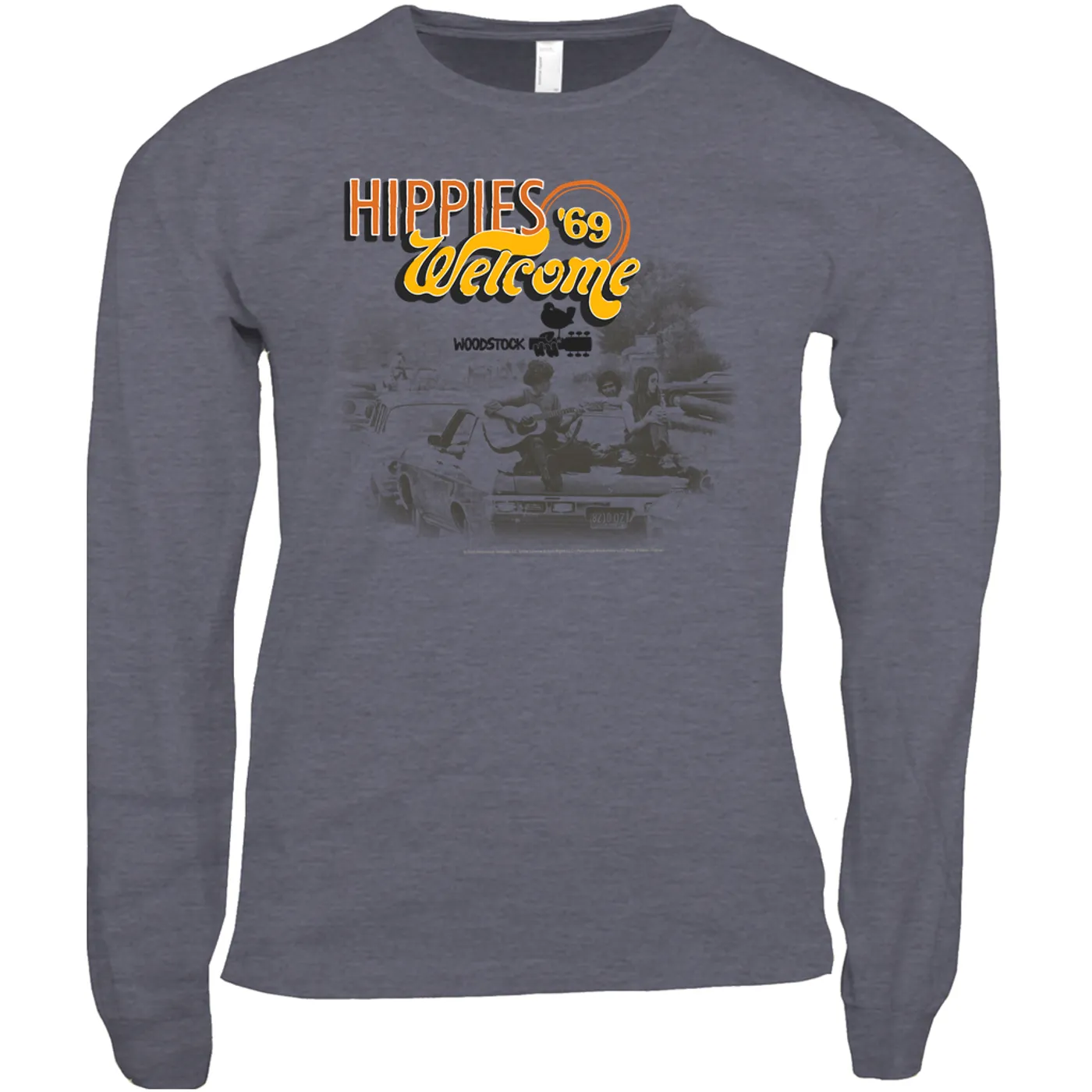 Woodstock Long Sleeve Shirt | Hippies Welcome 1969 Woodstock Shirt