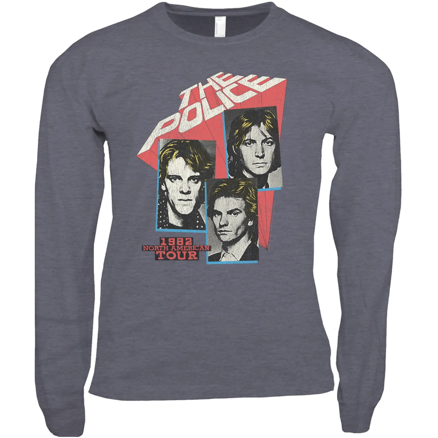 The Police Long Sleeve Shirt | 1982 North American Tour Distressed The Police Shirt