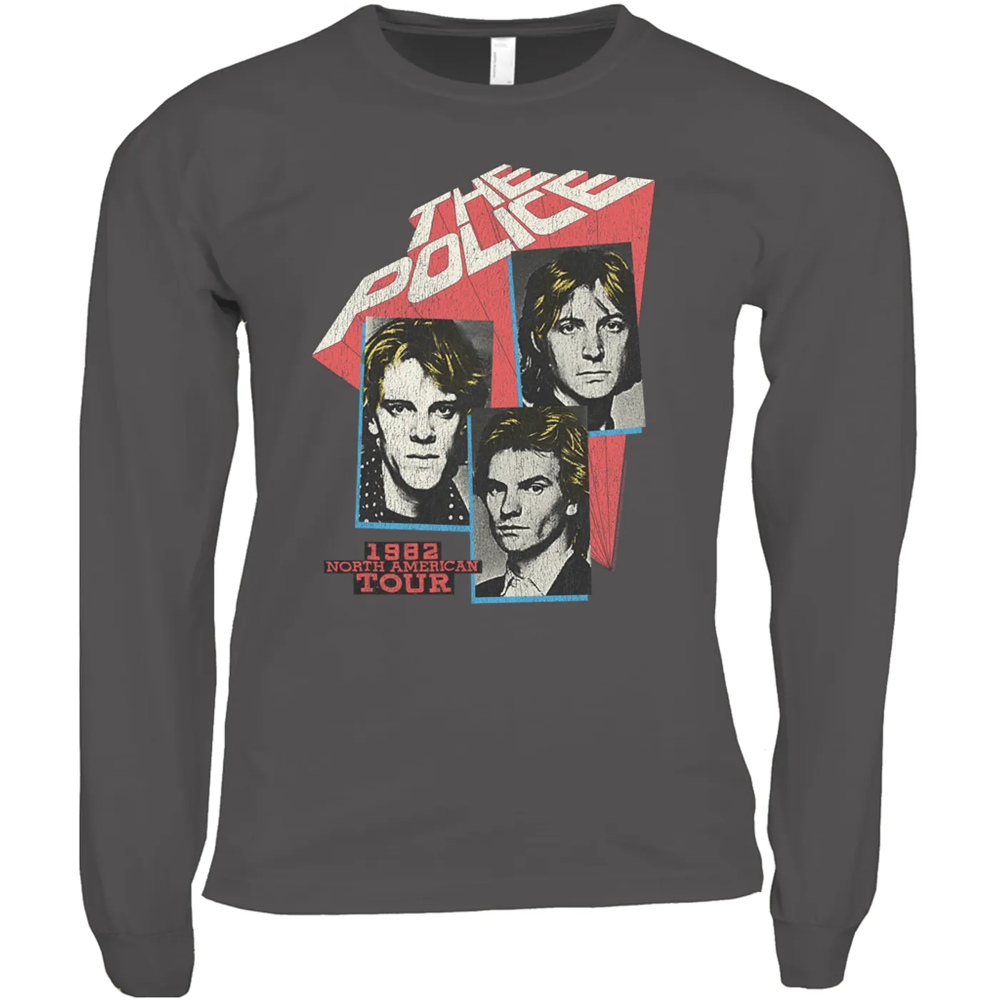 The Police Long Sleeve Shirt | 1982 North American Tour Distressed The Police Shirt