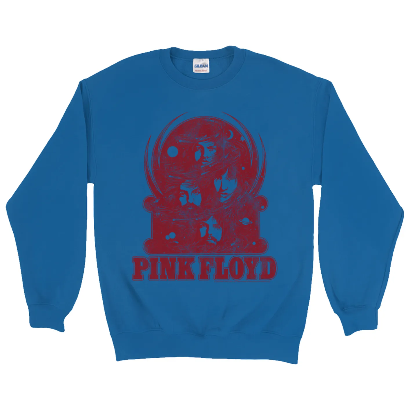 Pink Floyd Sweatshirt | Universe Design Distressed Pink Floyd Sweatshirt