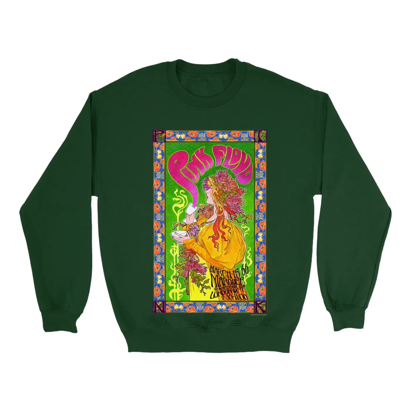 Pink Floyd Sweatshirt | 1966 Marquee London Concert Poster Pink Floyd Sweatshirt