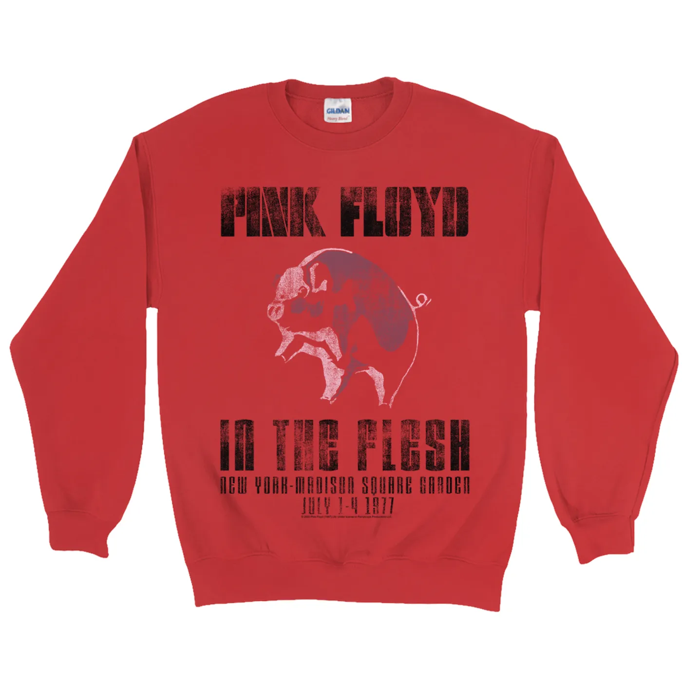 Pink Floyd Sweatshirt | In The Flesh 1977 NYC Madison Square Garden Concert Pink Floyd Sweatshirt