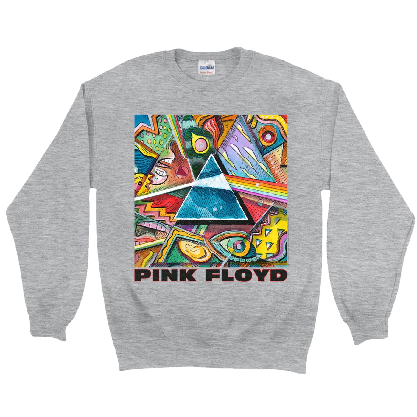 Pink Floyd Sweatshirt | Picasso Prism Artwork Pink Floyd Sweatshirt (Merchbar Exclusive)