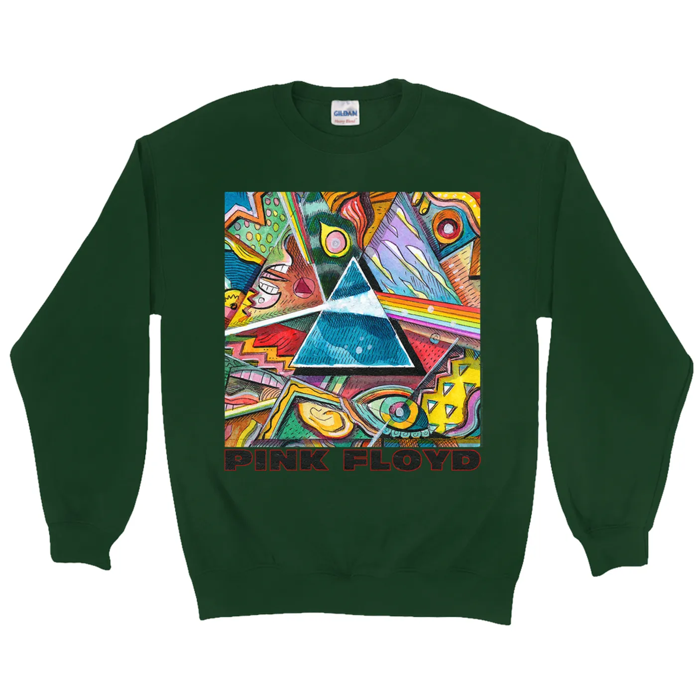 Pink Floyd Sweatshirt | Picasso Prism Artwork Pink Floyd Sweatshirt (Merchbar Exclusive)