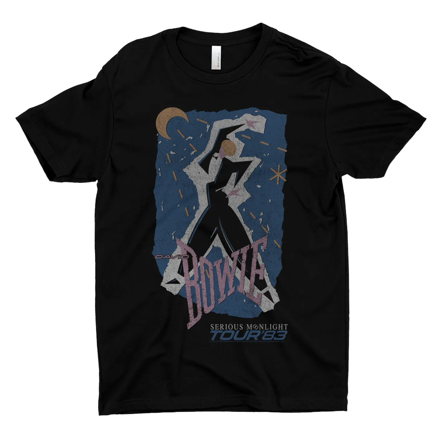 David Bowie T-Shirt | Serious Moonlight Tour 1983 Design David Bowie Shirt