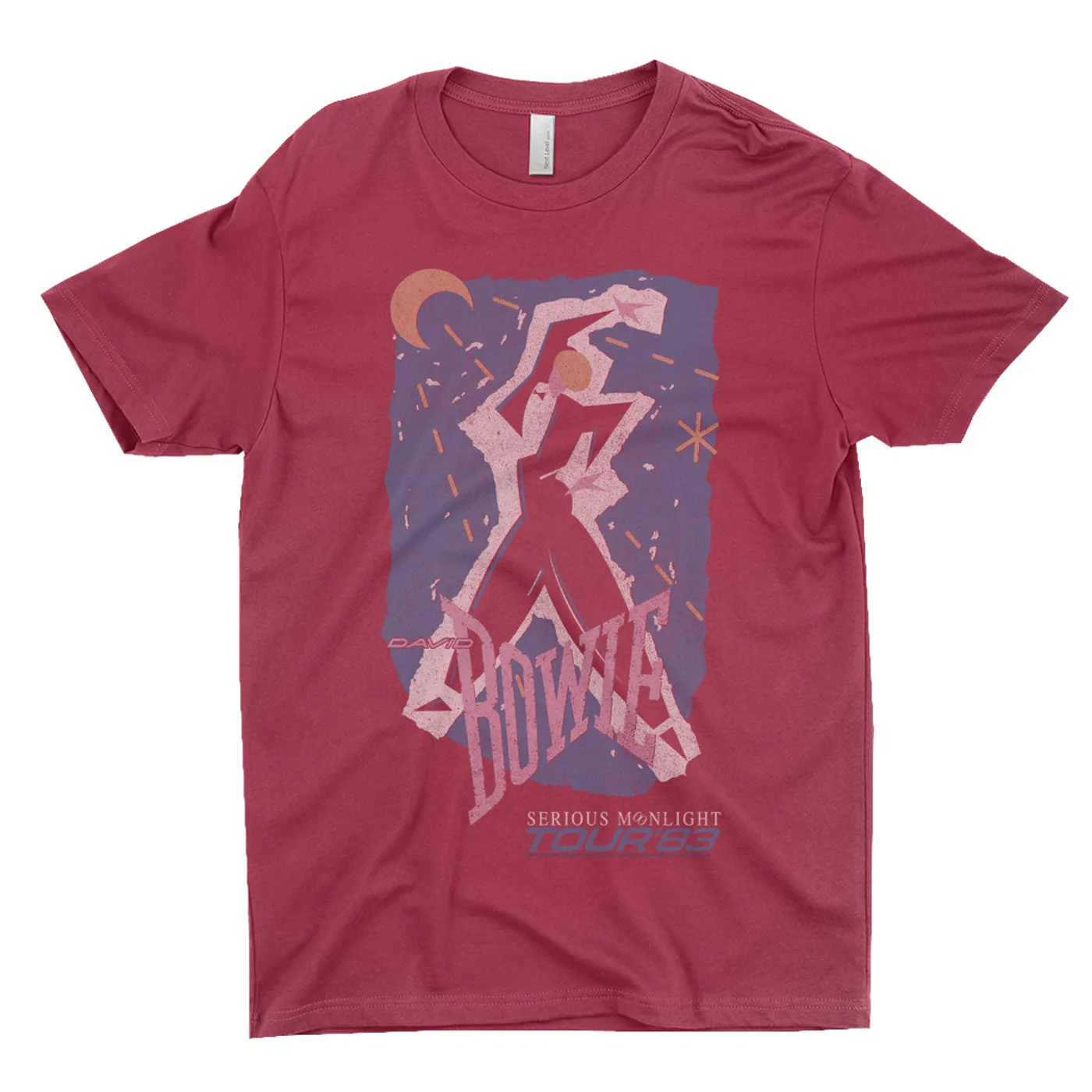 David Bowie T-Shirt | Serious Moonlight Tour 1983 Design David Bowie Shirt