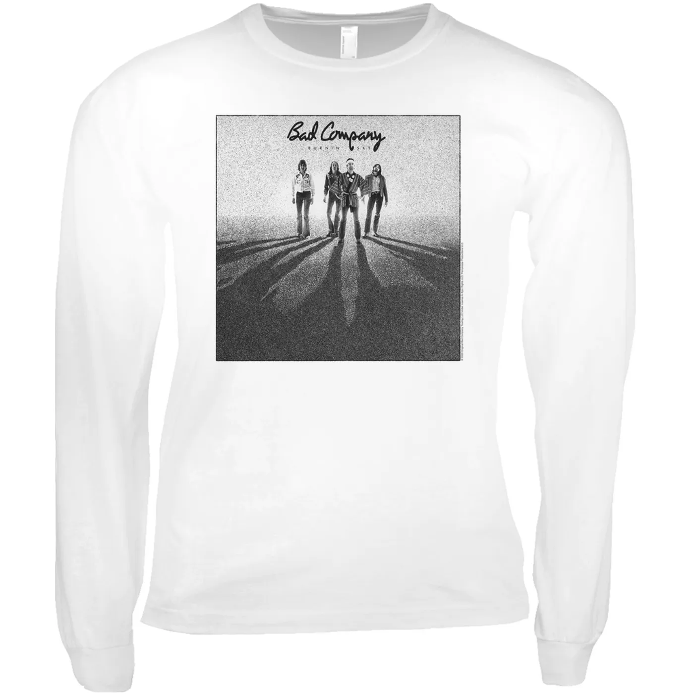 Bad Company Long Sleeve Shirt | Burnin' Sky Album Cover Bad Company Shirt