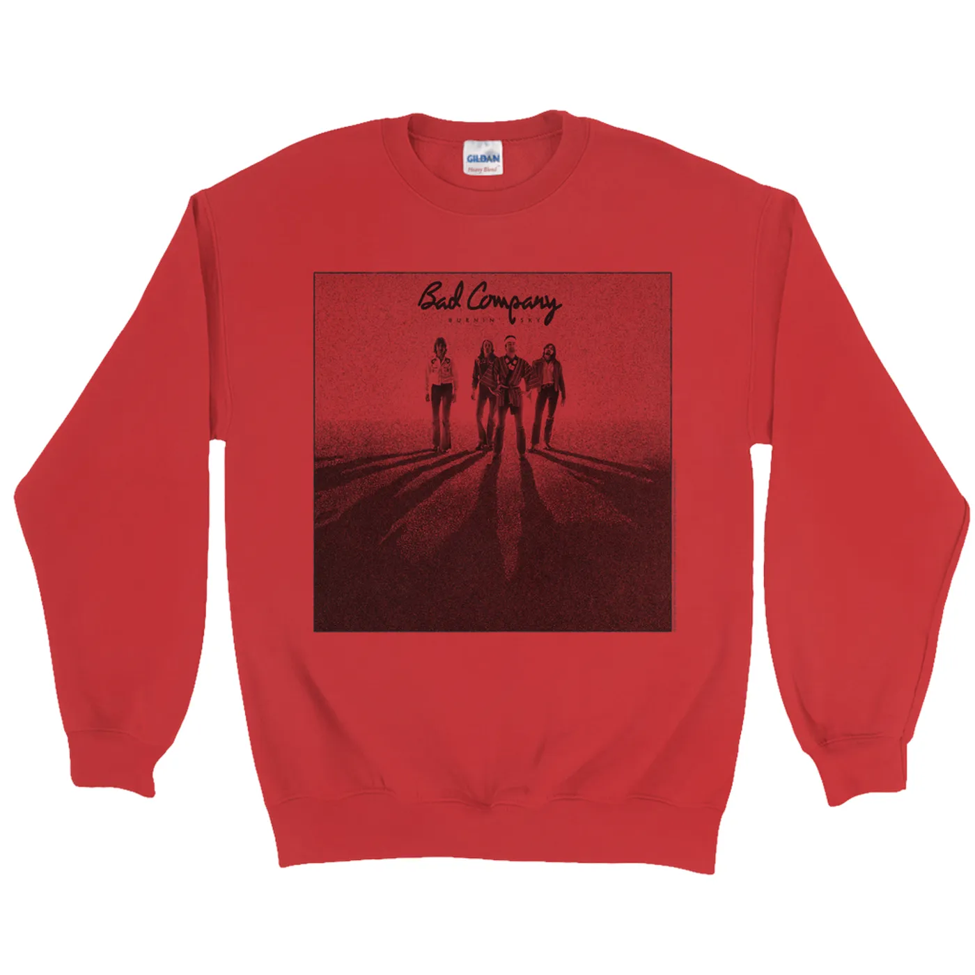 Bad Company Sweatshirt | Burnin' Sky Album Cover Bad Company Sweatshirt
