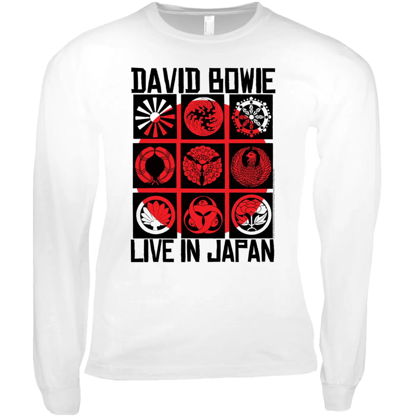 David Bowie Long Sleeve Shirt | Live In Japan Concert Poster David Bowie Shirt