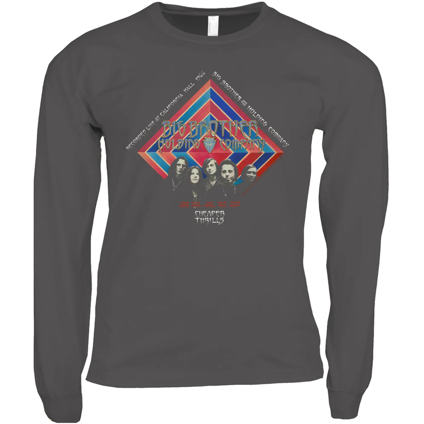 Big Brother & The Holding Company Big Brother and The Holding Co. Long Sleeve Shirt | Cheaper Thrills Album Cover Big Brother and The Holding Co. Shirt