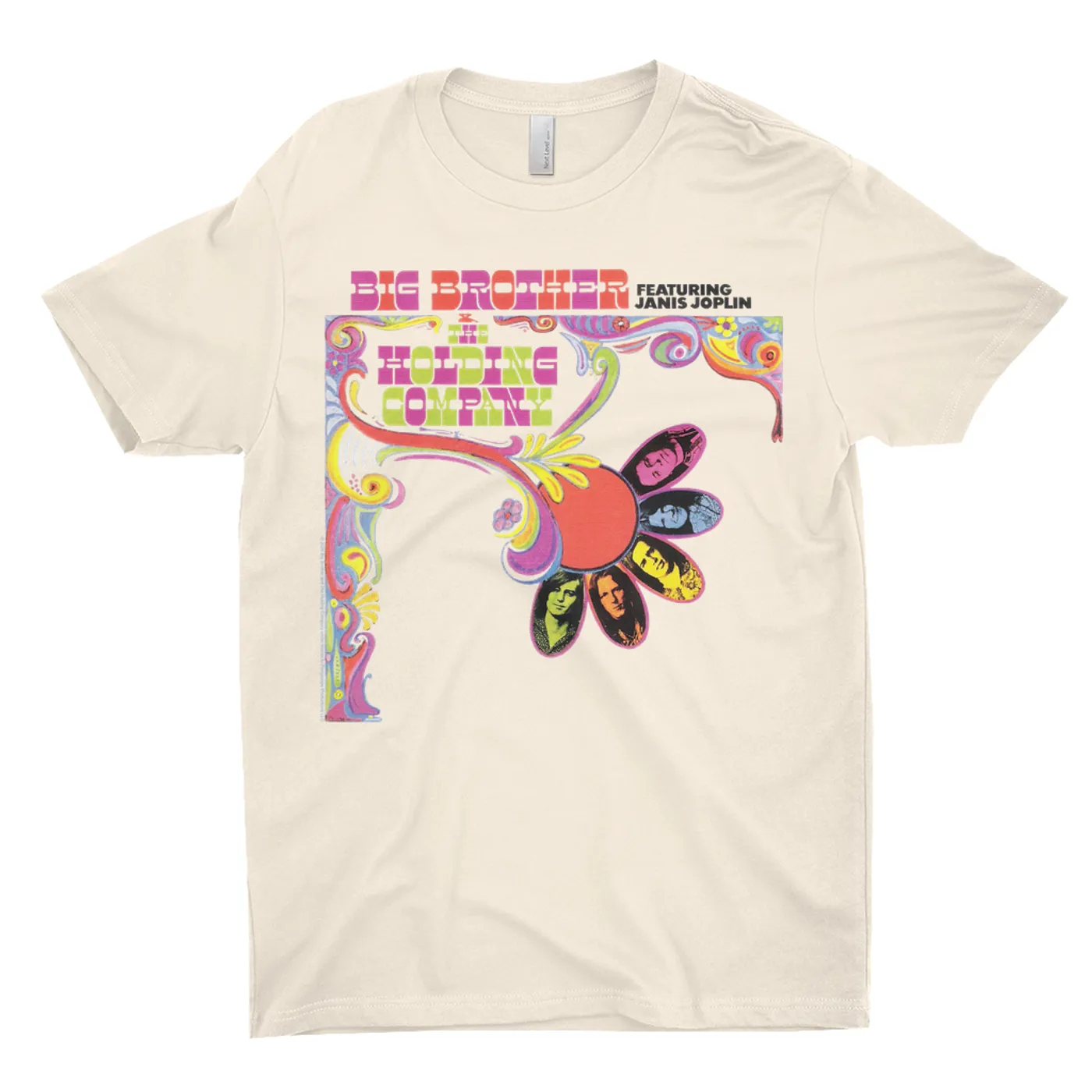 Big Brother and The Holding Co. T-Shirt | Big Brother & The Holding Company Feat. Janis Joplin Album Cover Big Brother and The Holding Co. Shirt
