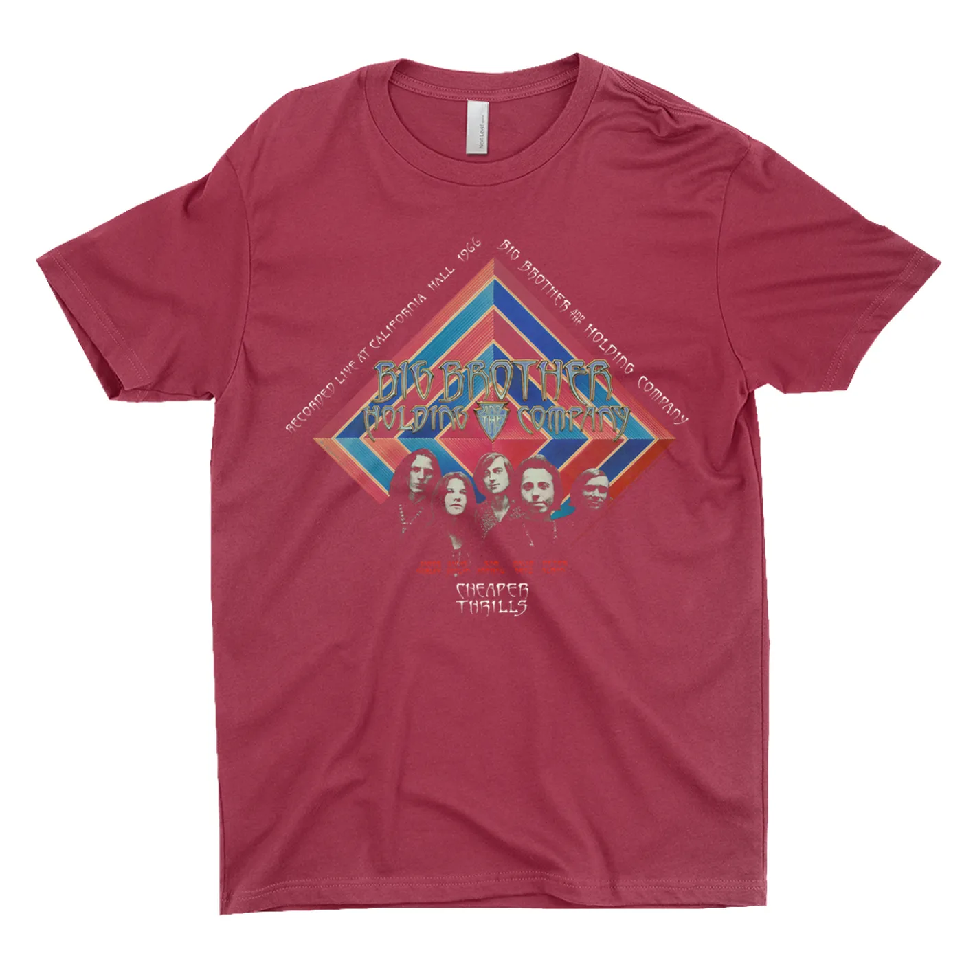 Big Brother & The Holding Company Big Brother and The Holding Co. T-Shirt | Cheaper Thrills Album Cover Big Brother and The Holding Co. Shirt