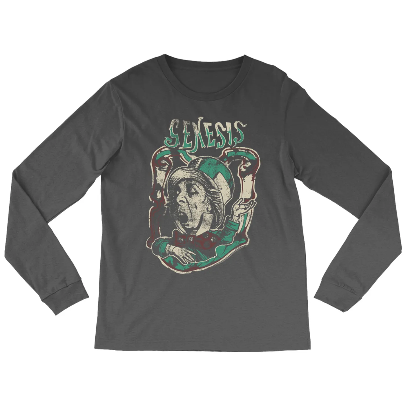 Genesis Long Sleeve Shirt | Genesis And The Mad Hatter Distressed Genesis Shirt