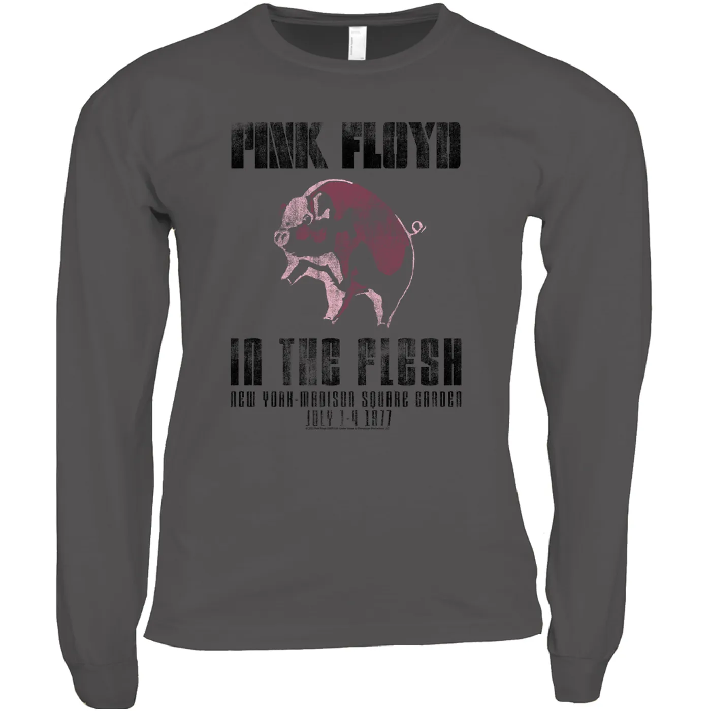 Pink Floyd Long Sleeve Shirt | In The Flesh 1977 NYC Madison Square Garden Concert Pink Floyd Shirt