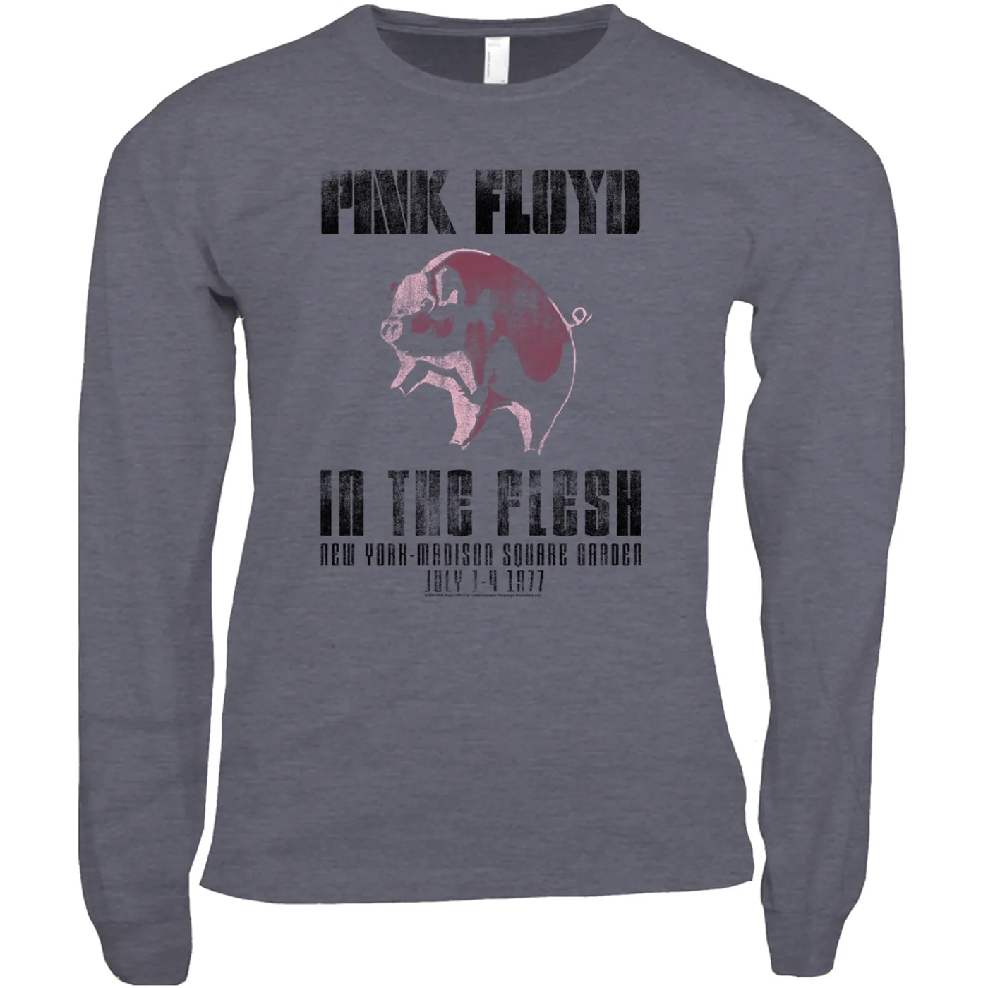 Pink Floyd Long Sleeve Shirt | In The Flesh 1977 NYC Madison Square Garden Concert Pink Floyd Shirt