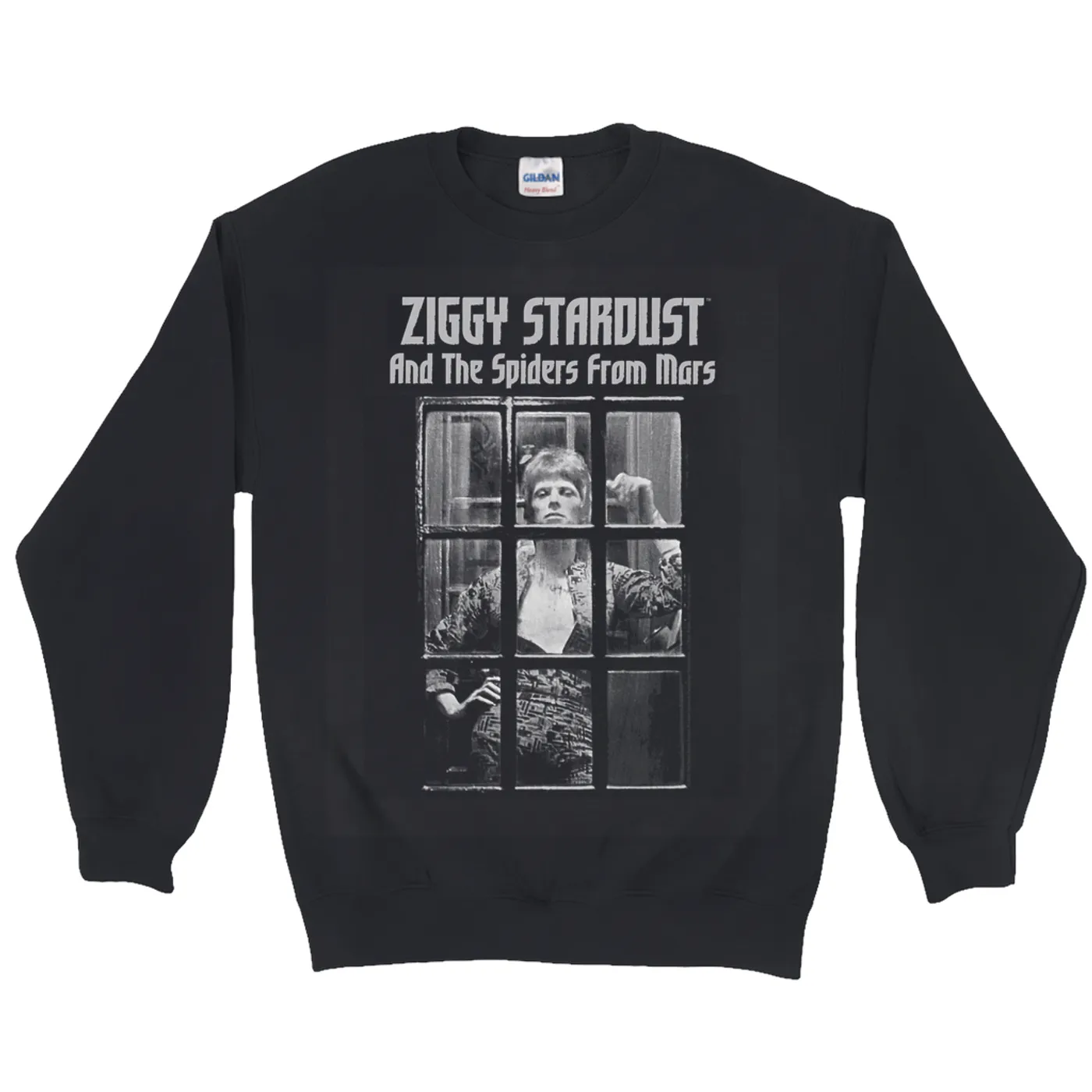 David Bowie Long Sleeve Shirt | Ziggy Stardust And The Spiders From Mars Design White David Bowie Shirt