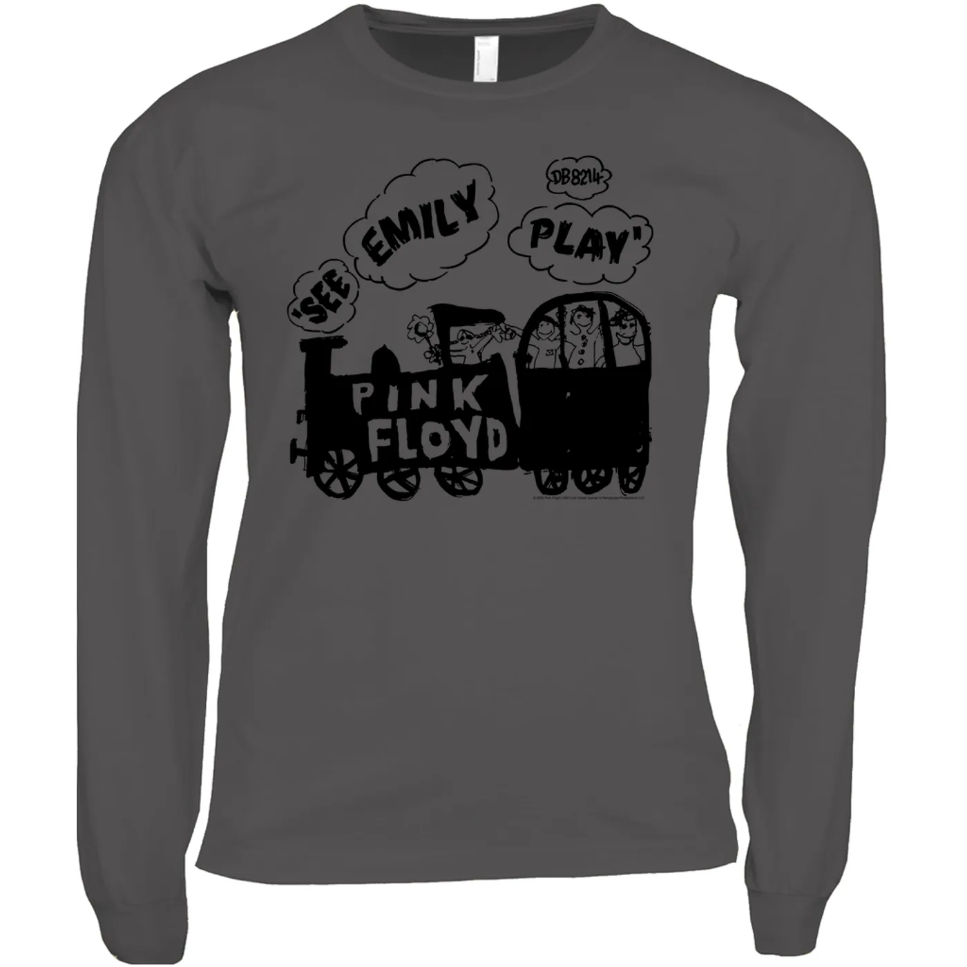 Pink Floyd Long Sleeve Shirt | See Emily Play Train Sketch Pink Floyd Shirt