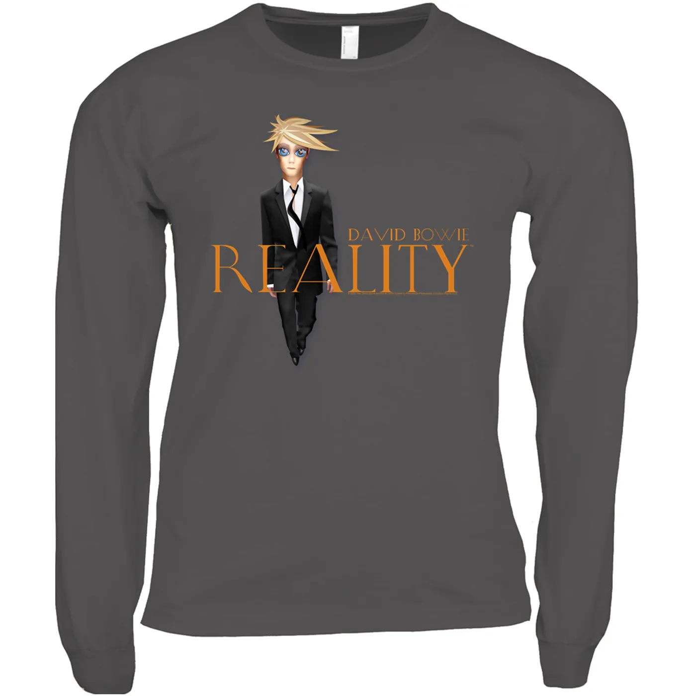 David Bowie Long Sleeve Shirt | Reality Album Caricature Design David Bowie Shirt