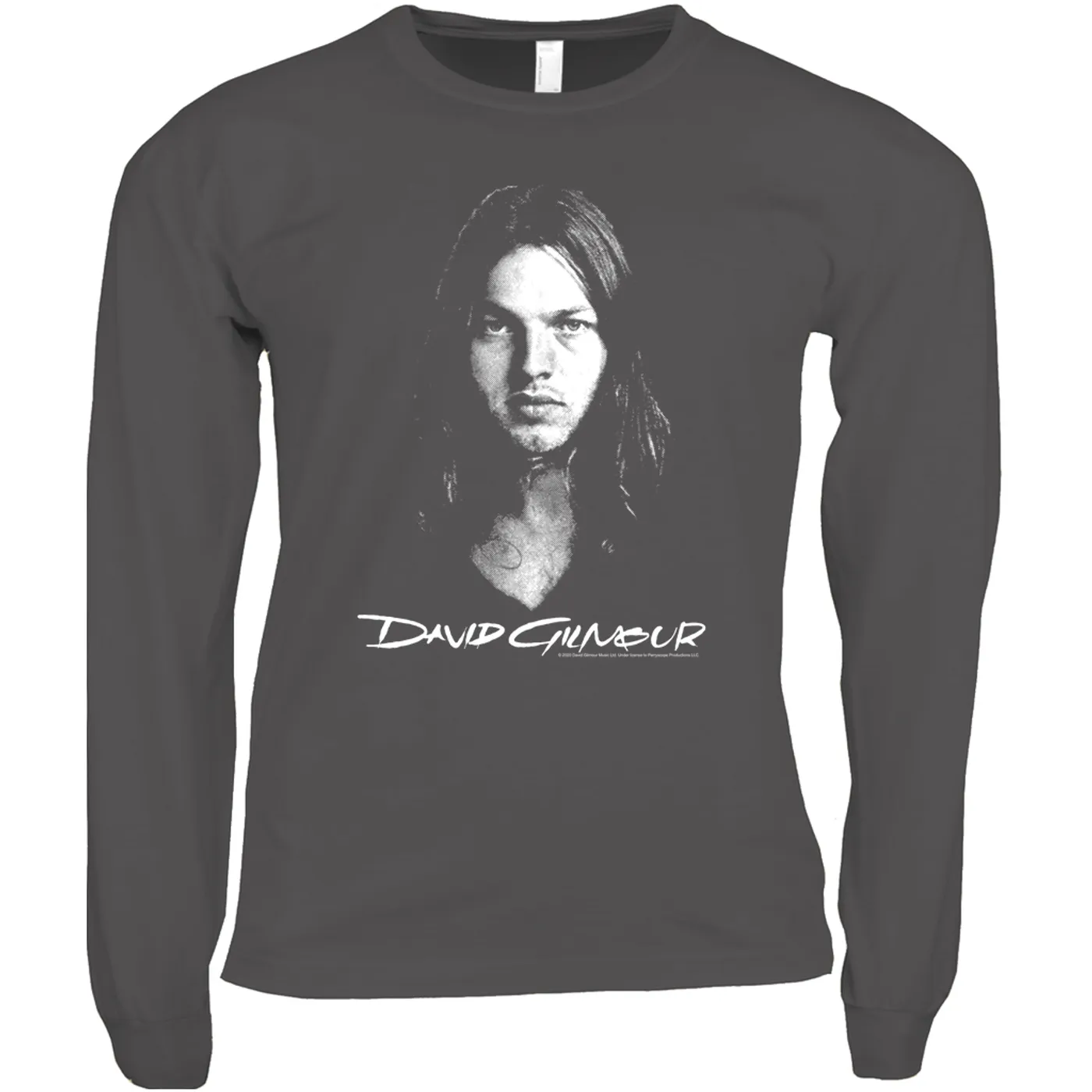 David Gilmour Long Sleeve Shirt | David Gilmour Portrait And Logo David Gilmour Shirt