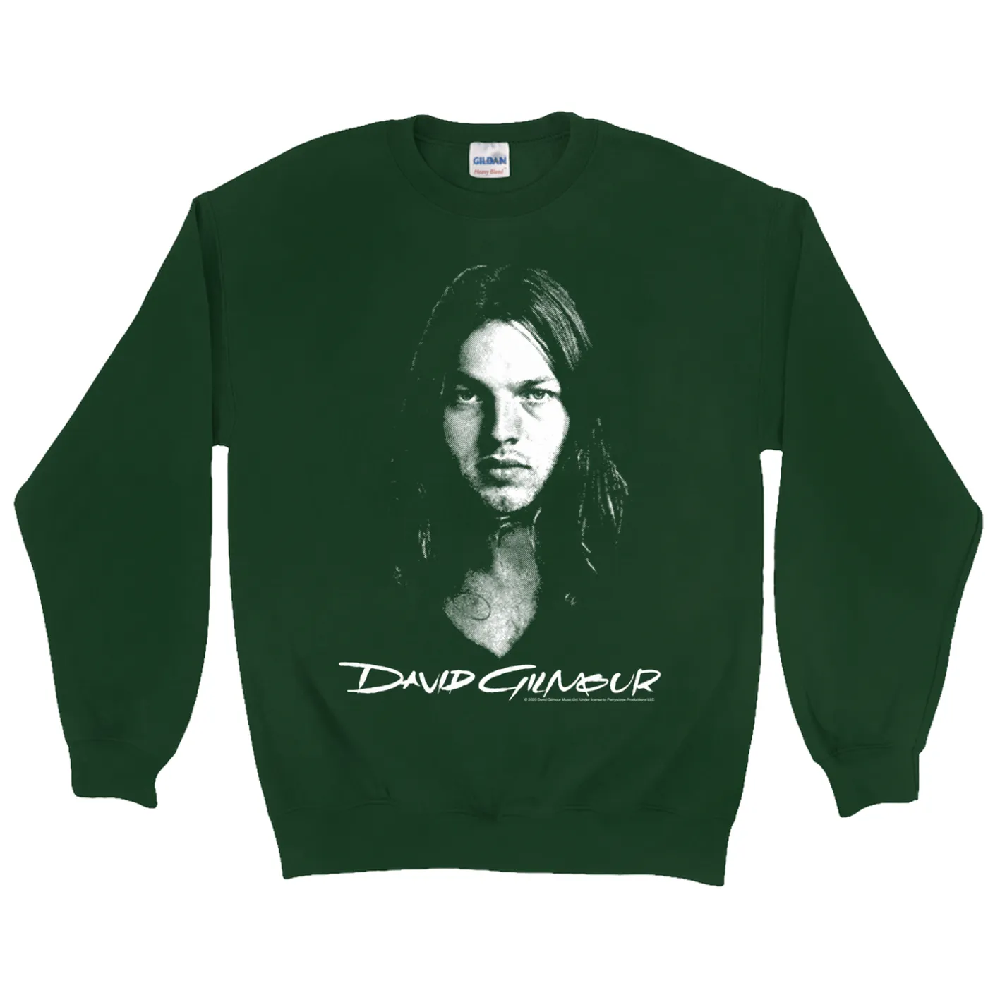 David Gilmour Sweatshirt | David Gilmour Portrait And Logo David Gilmour Sweatshirt