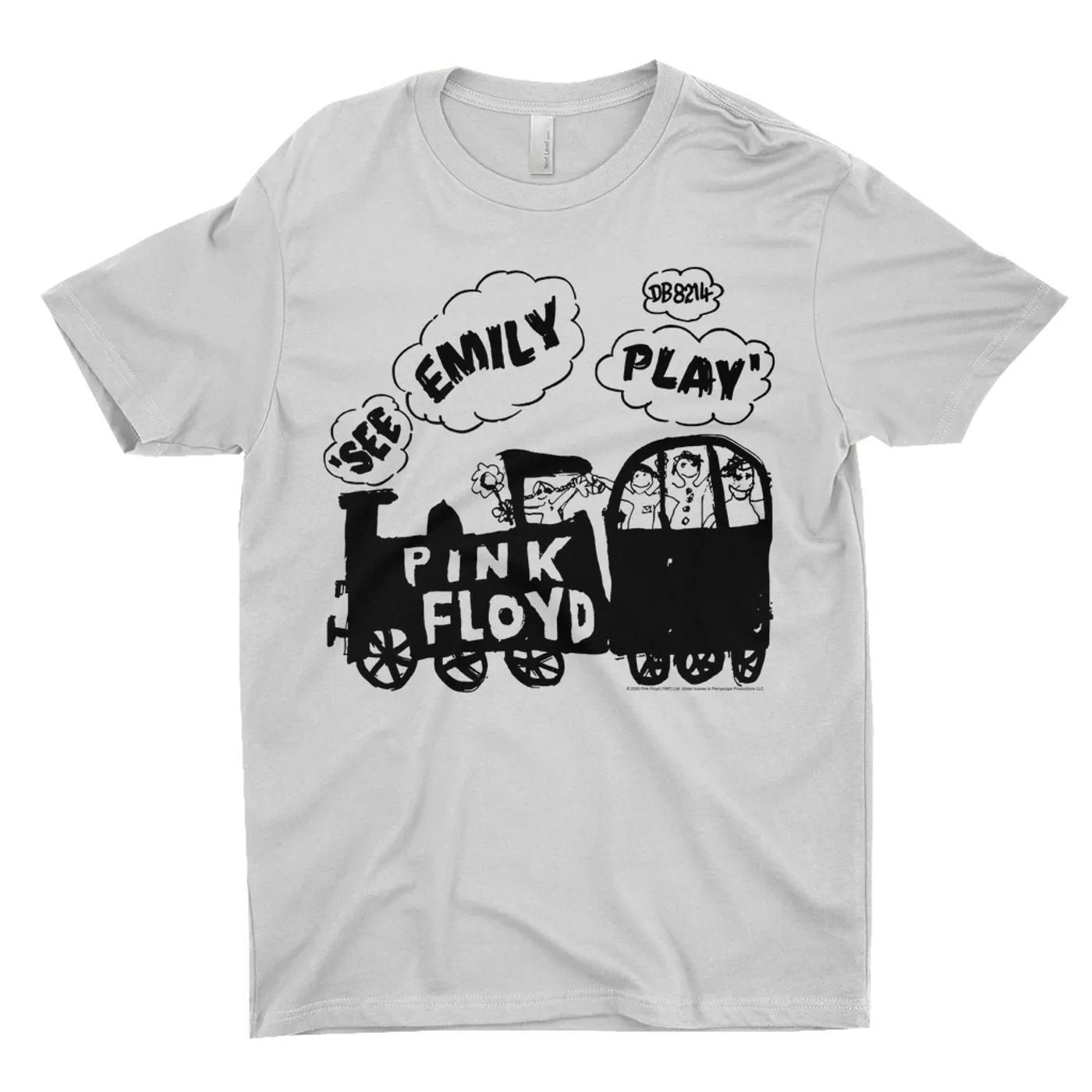 Pink Floyd T-Shirt | See Emily Play Train Sketch Pink Floyd Shirt