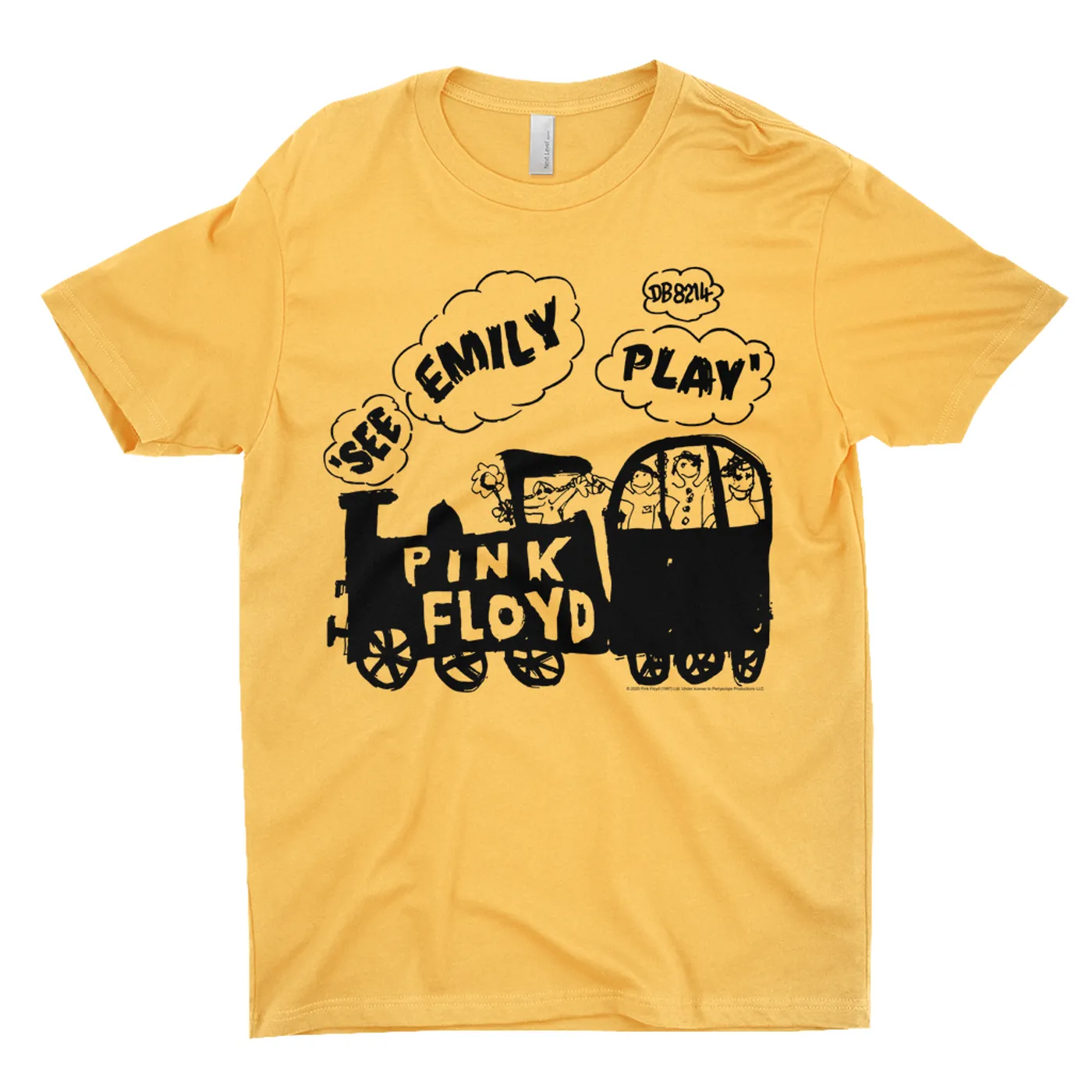 Pink Floyd T-Shirt | See Emily Play Train Sketch Pink Floyd Shirt