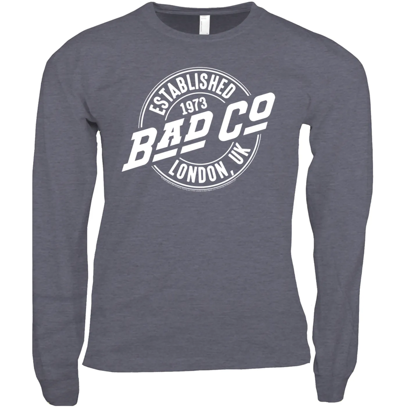 Bad Company Long Sleeve Shirt | Established 1973 London UK Logo Bad Company Shirt