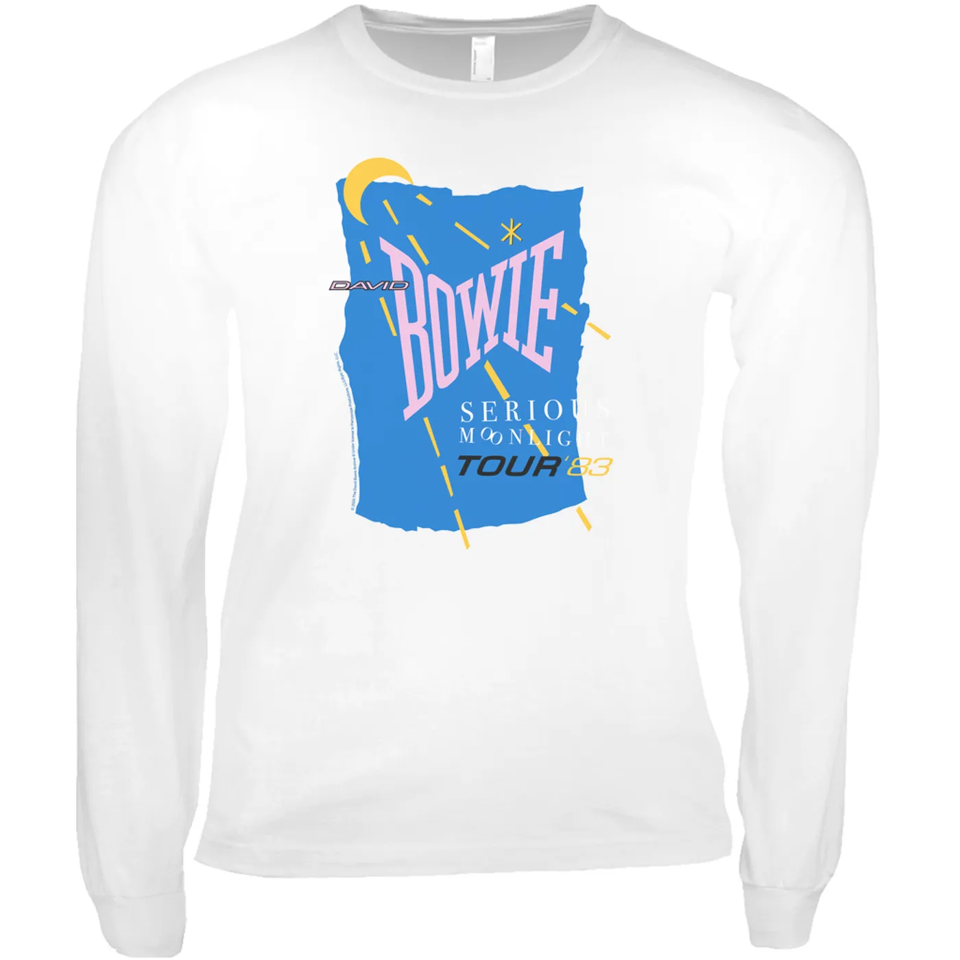 David Bowie Long Sleeve Shirt | Serious Moonlight 1983 Tour David Bowie Shirt